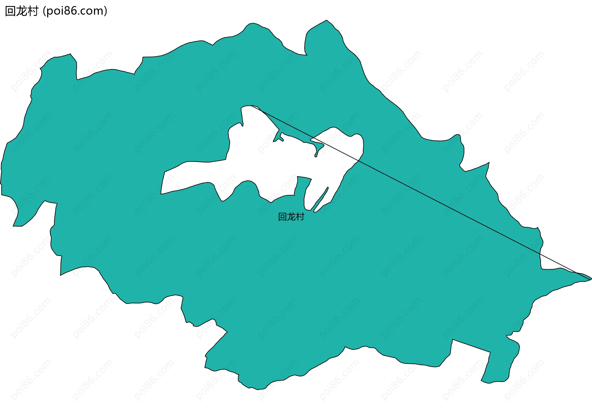 回龙村边界地图