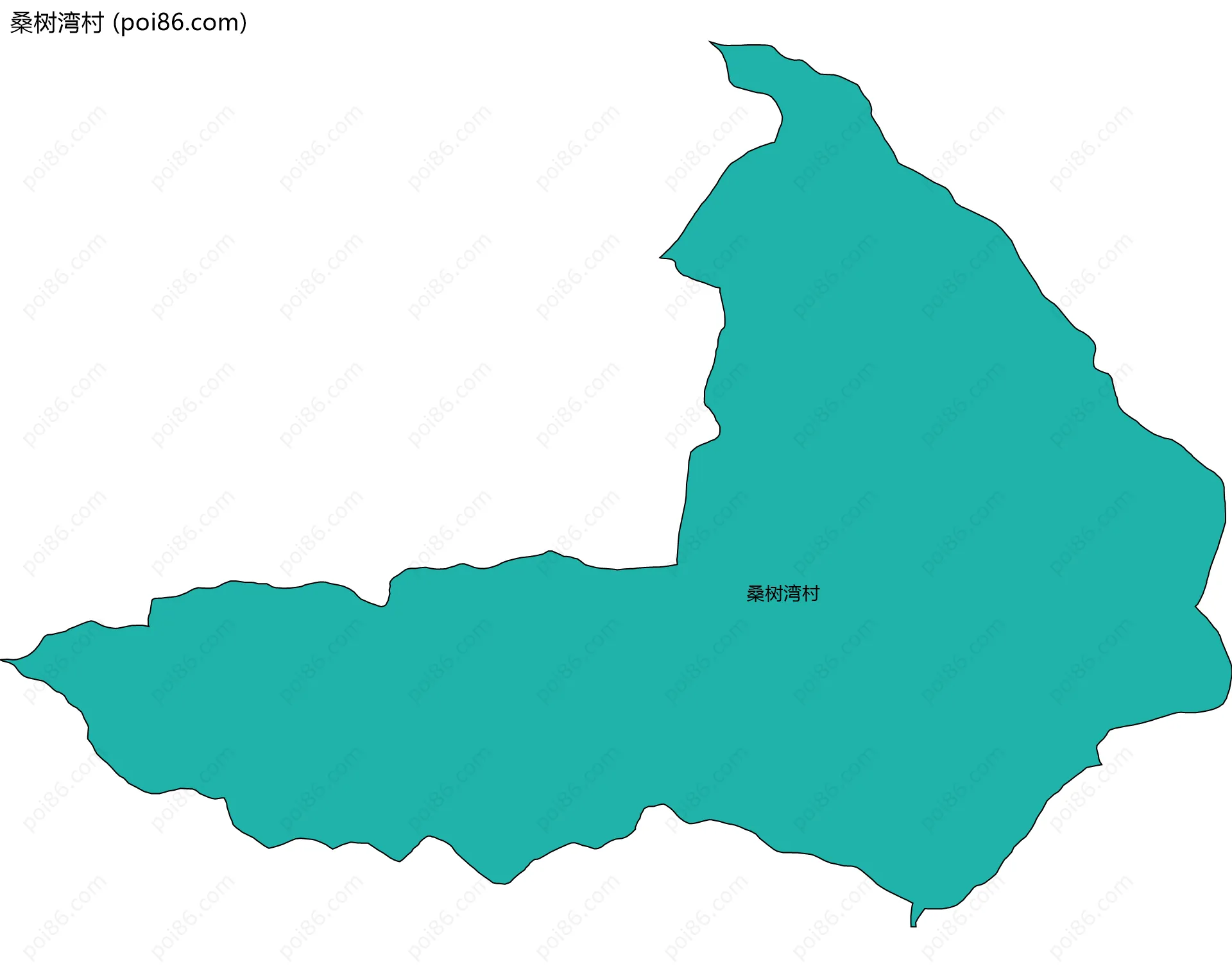 桑树湾村边界地图
