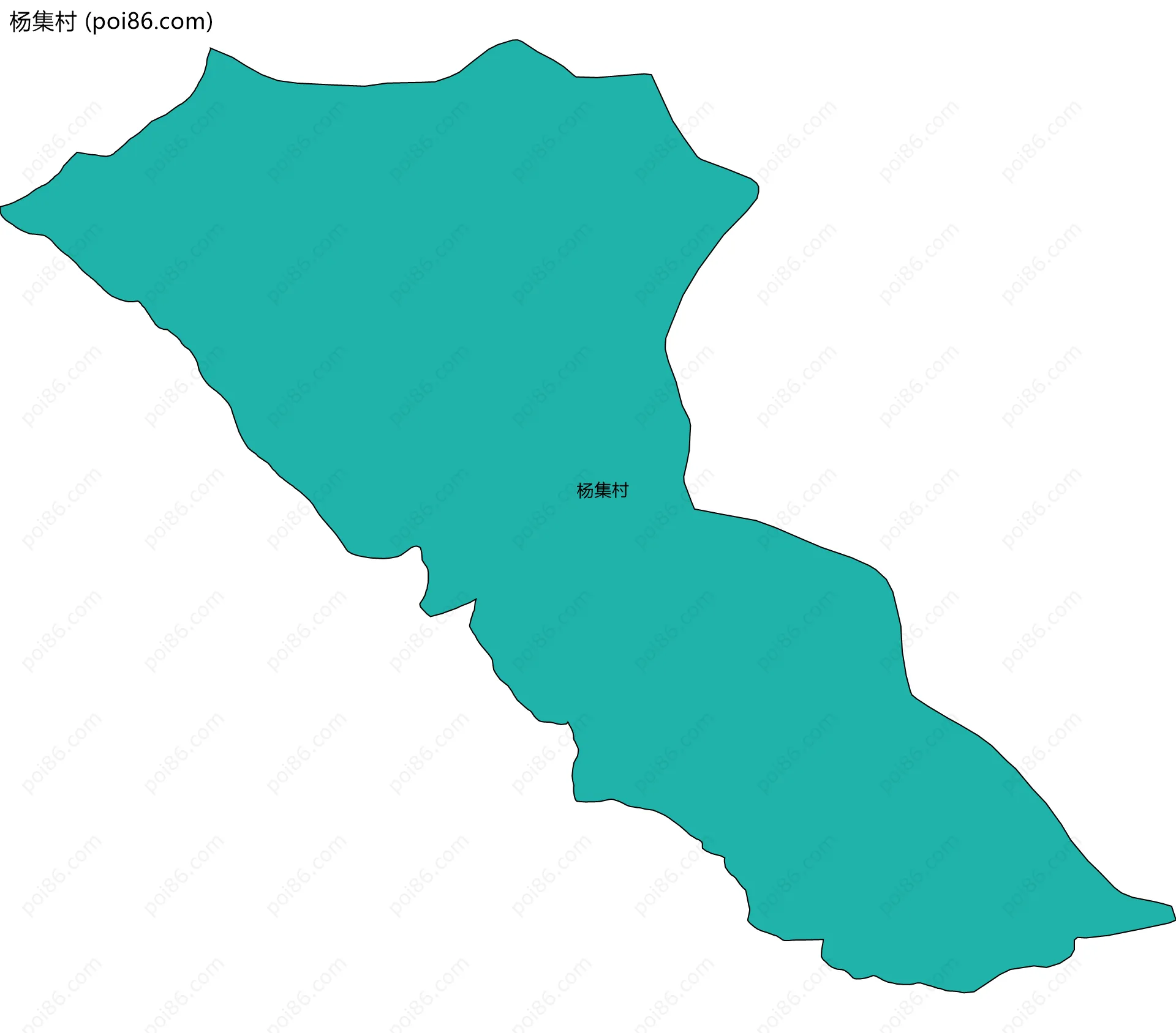 杨集村边界地图