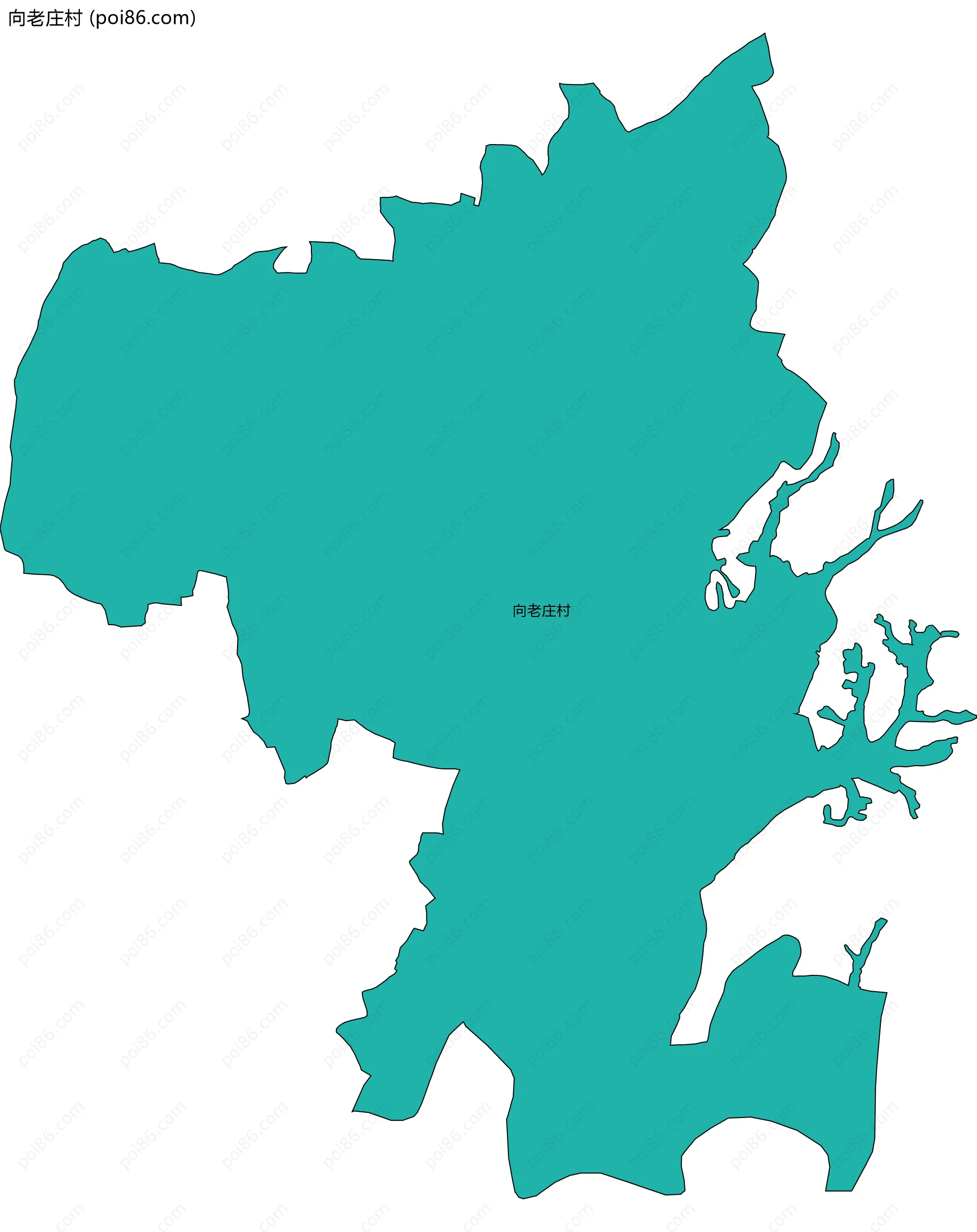 向老庄村边界地图