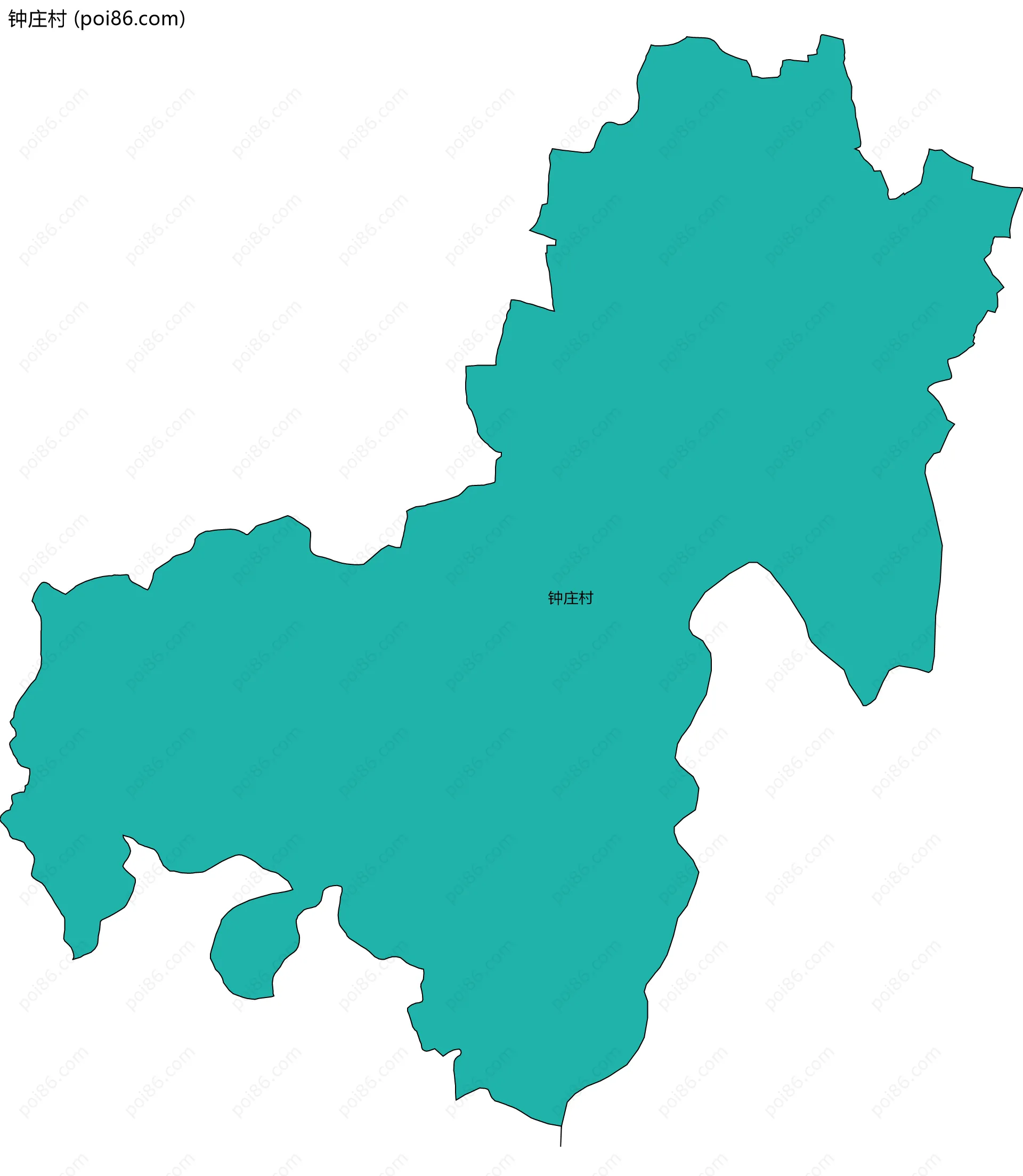 钟庄村边界地图