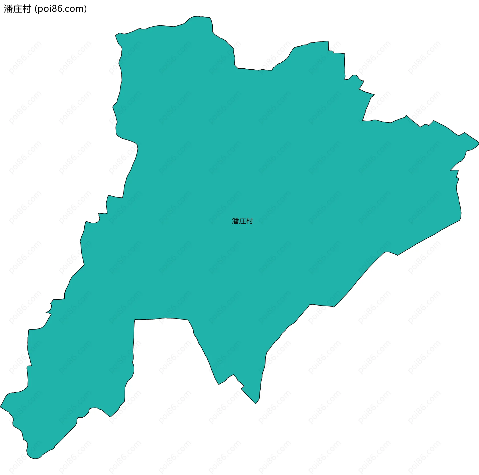 潘庄村边界地图