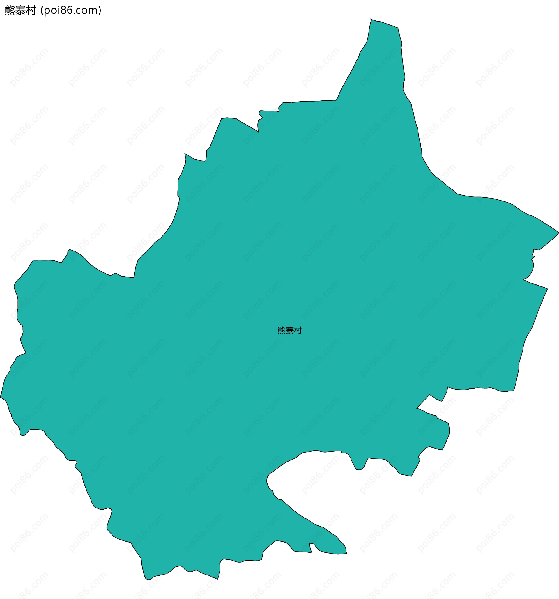 熊寨村边界地图