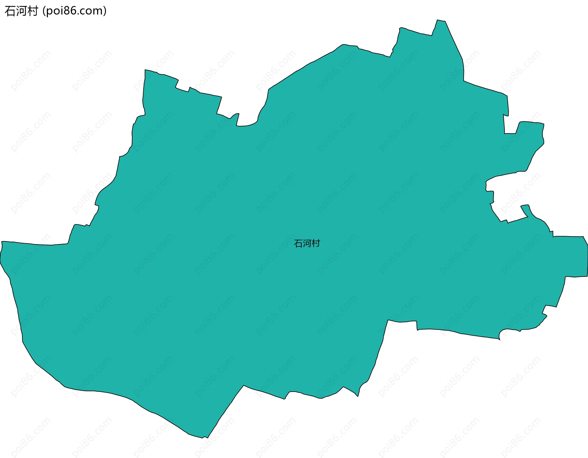石河村边界地图