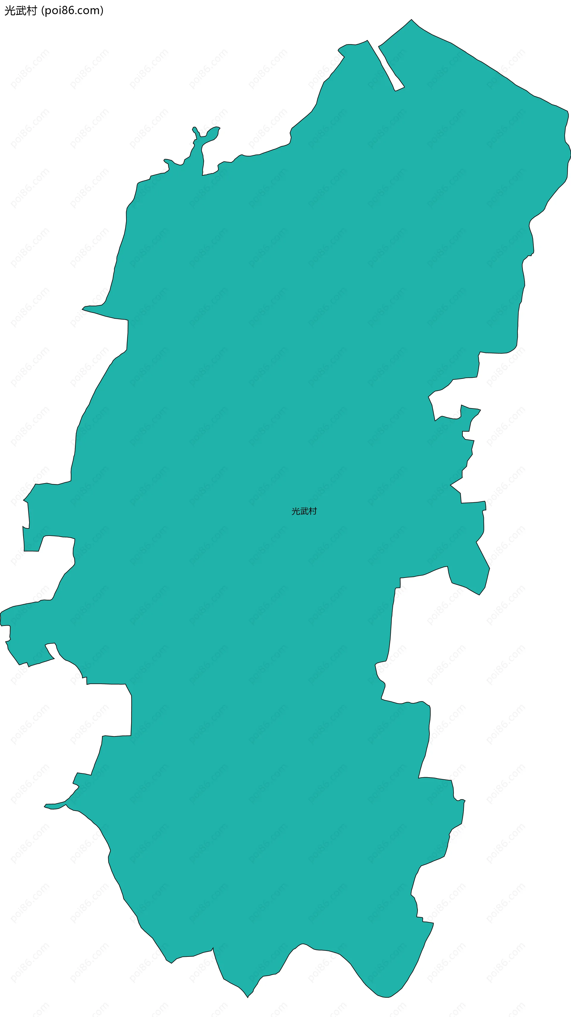 光武村边界地图