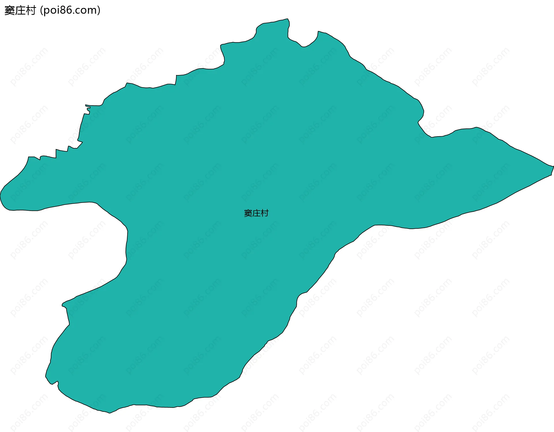 窦庄村边界地图