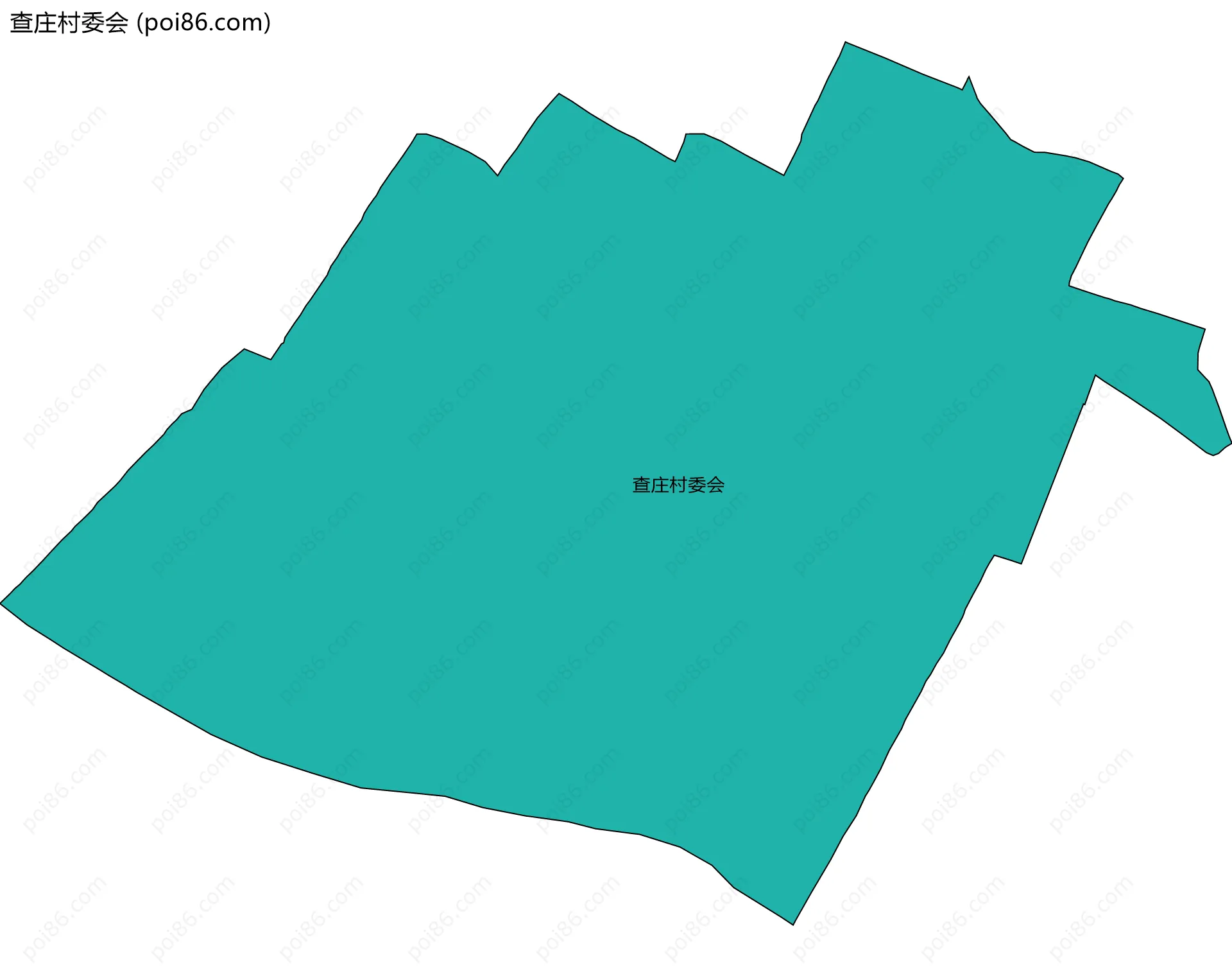 查庄村委会边界地图