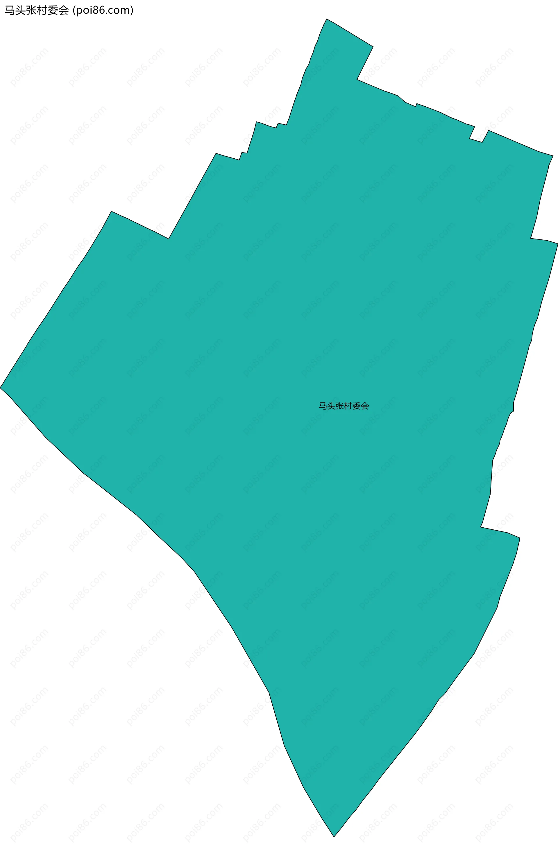 马头张村委会边界地图