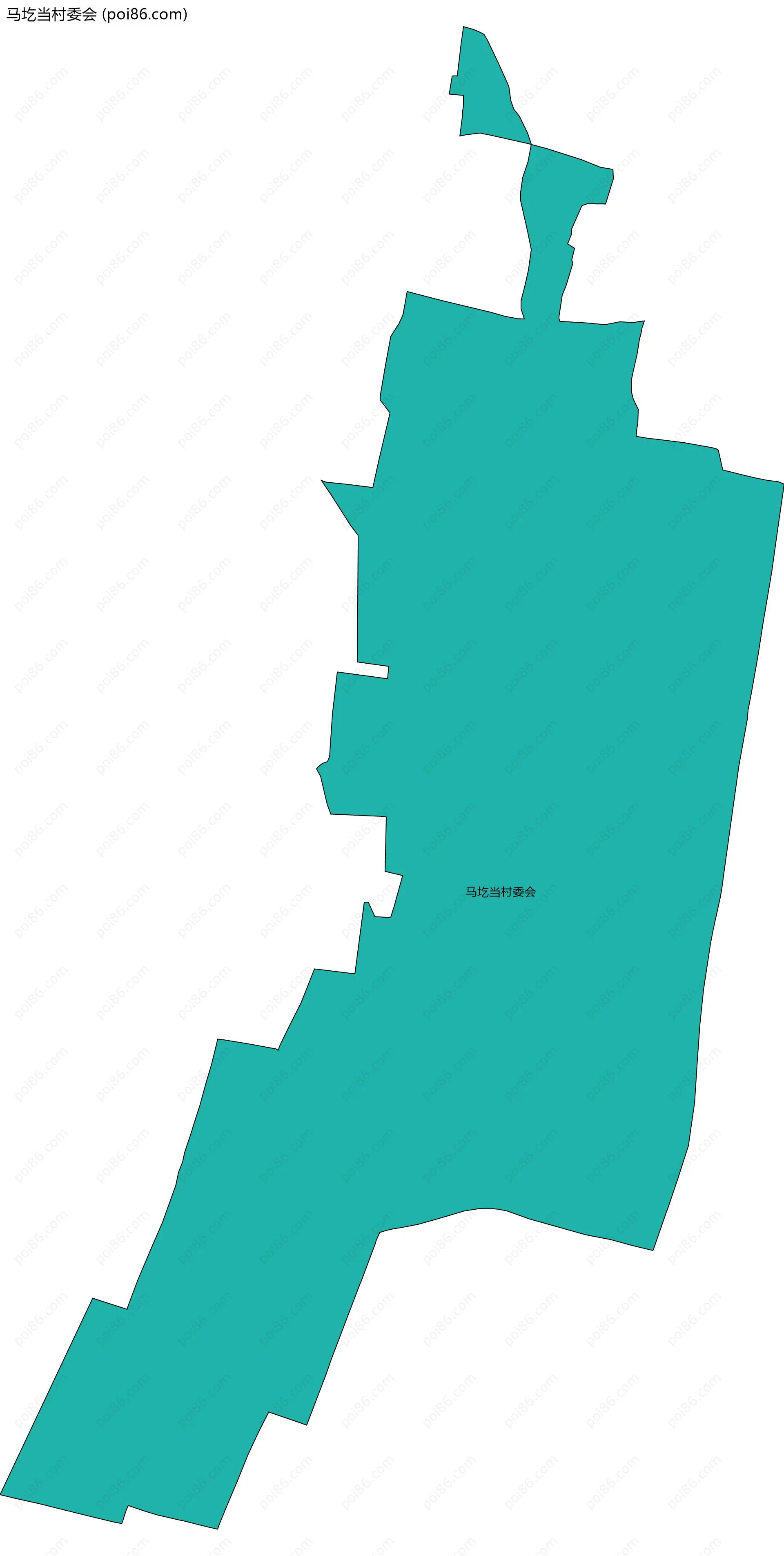 马圪当村委会边界地图