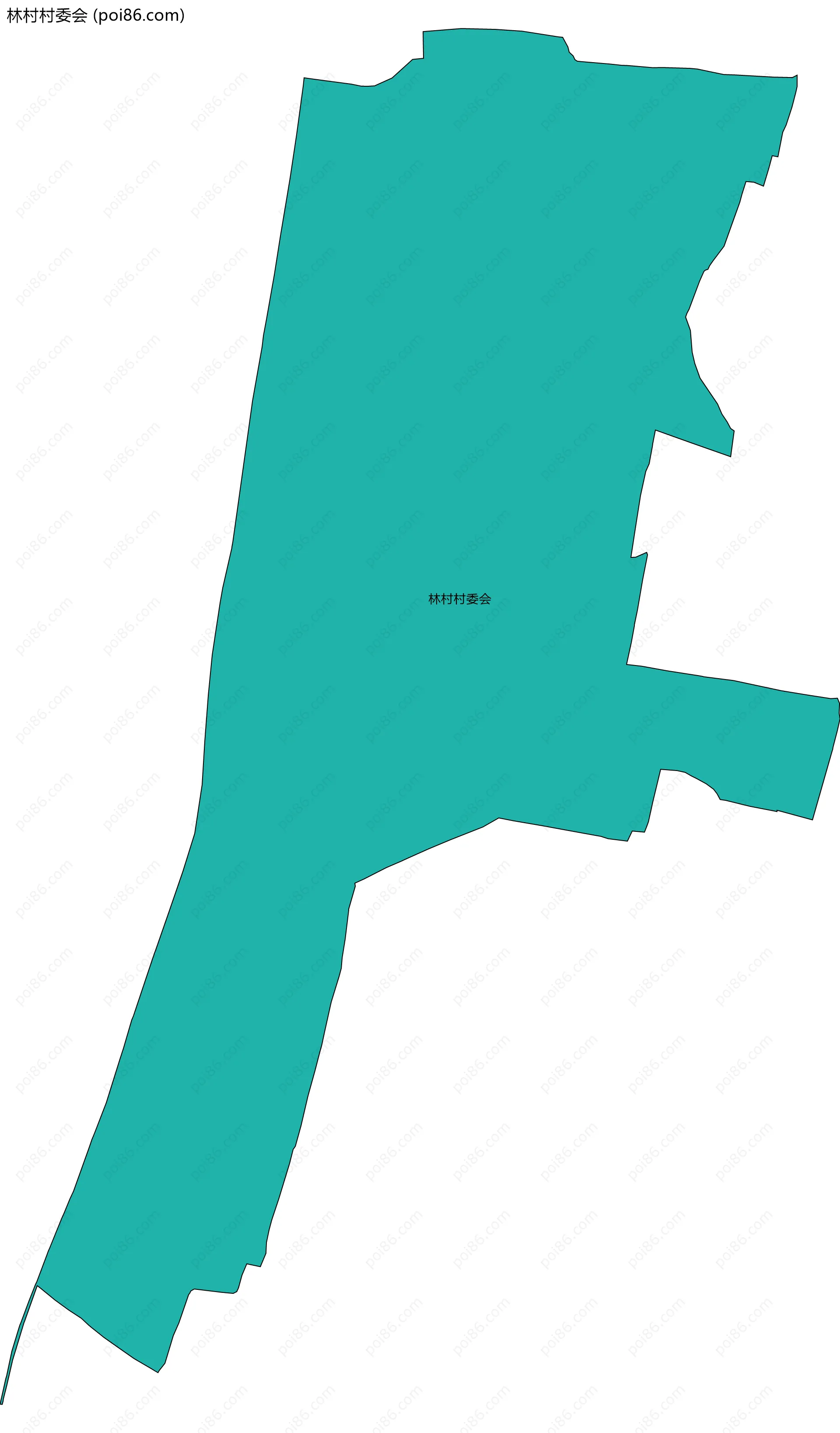 林村村委会边界地图