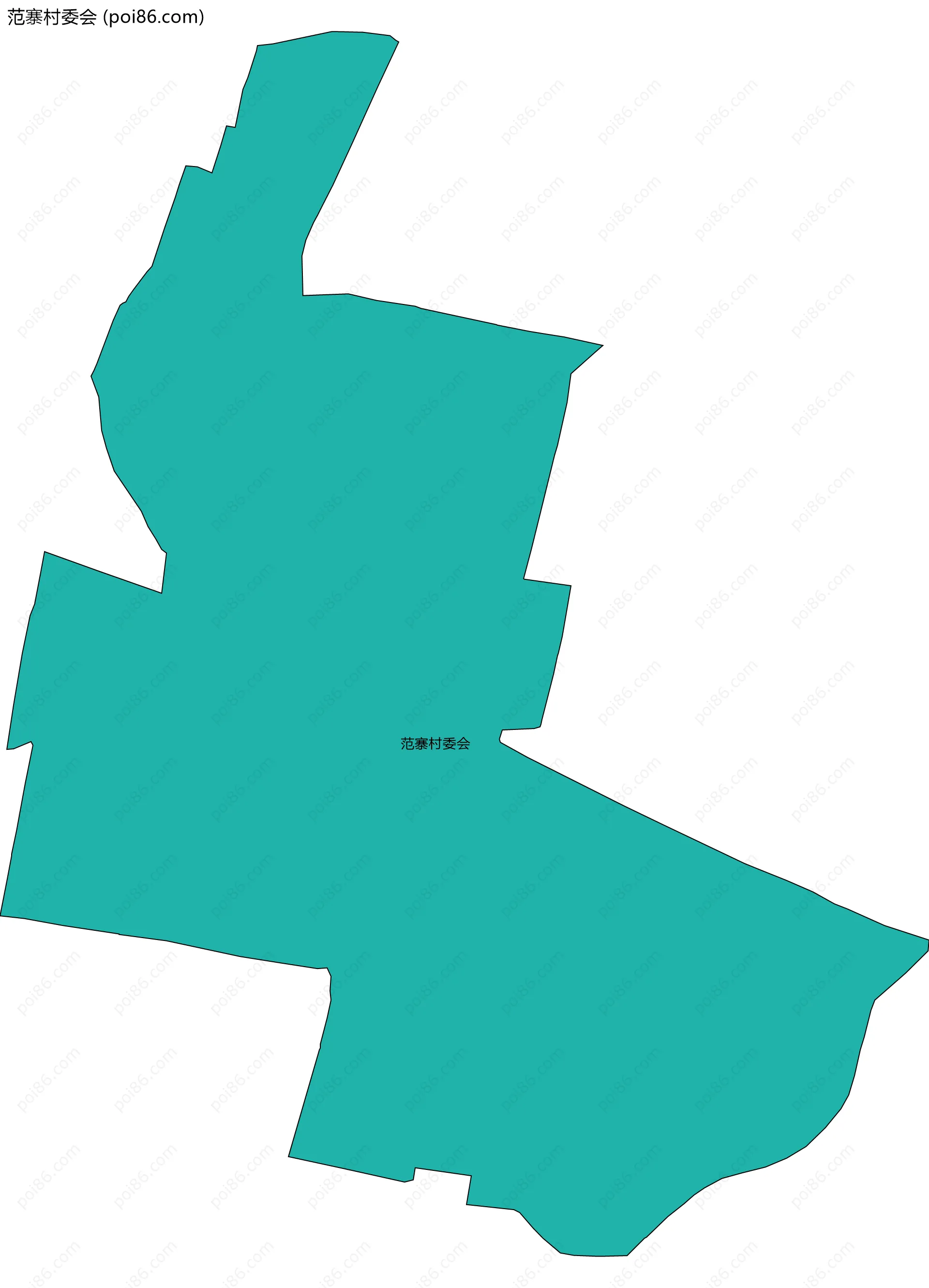 范寨村委会边界地图