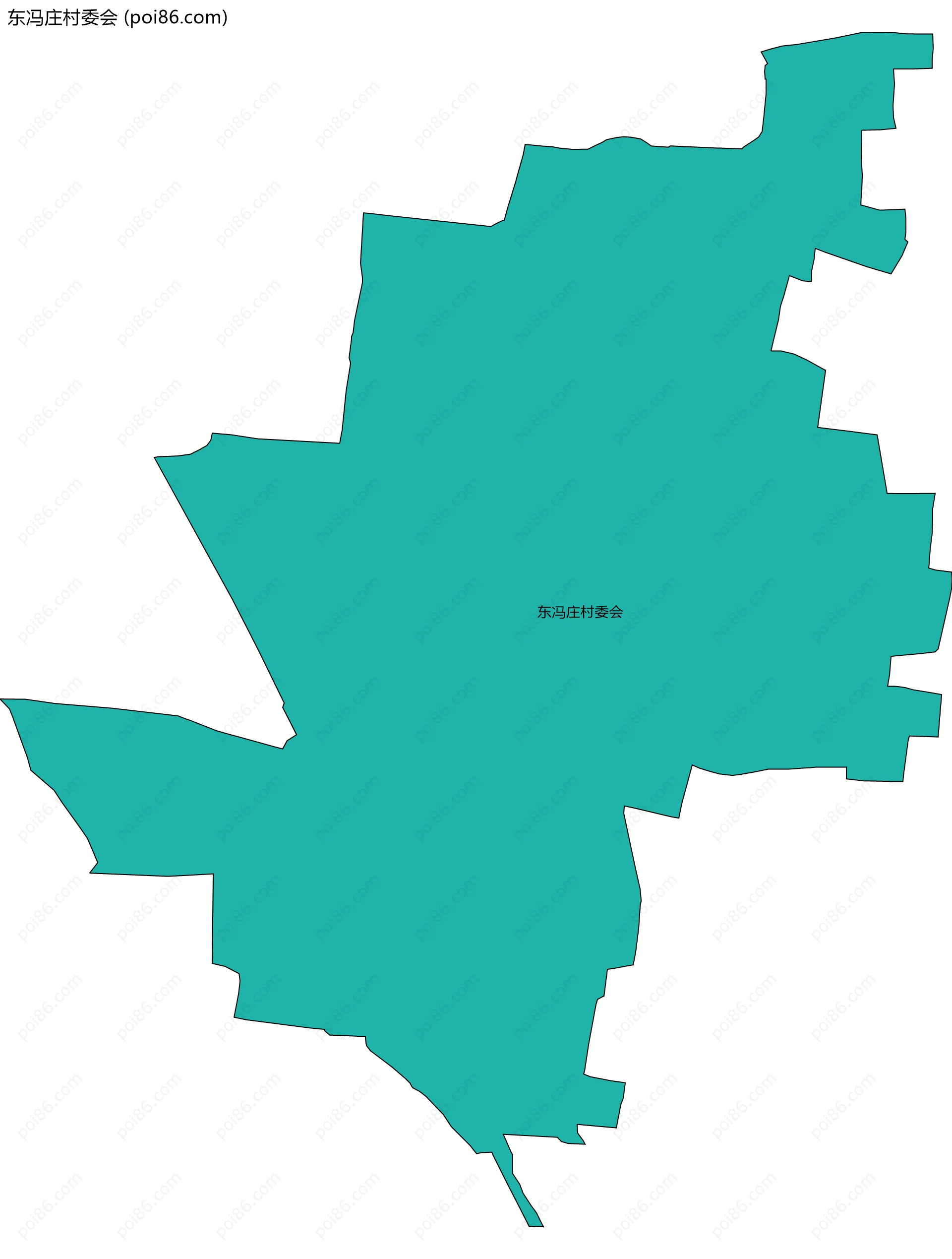 东冯庄村委会边界地图