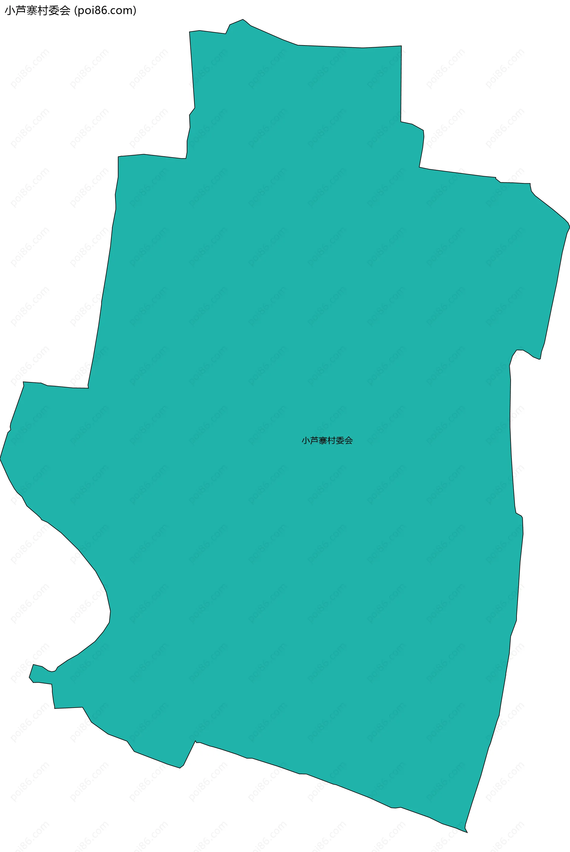 小芦寨村委会边界地图