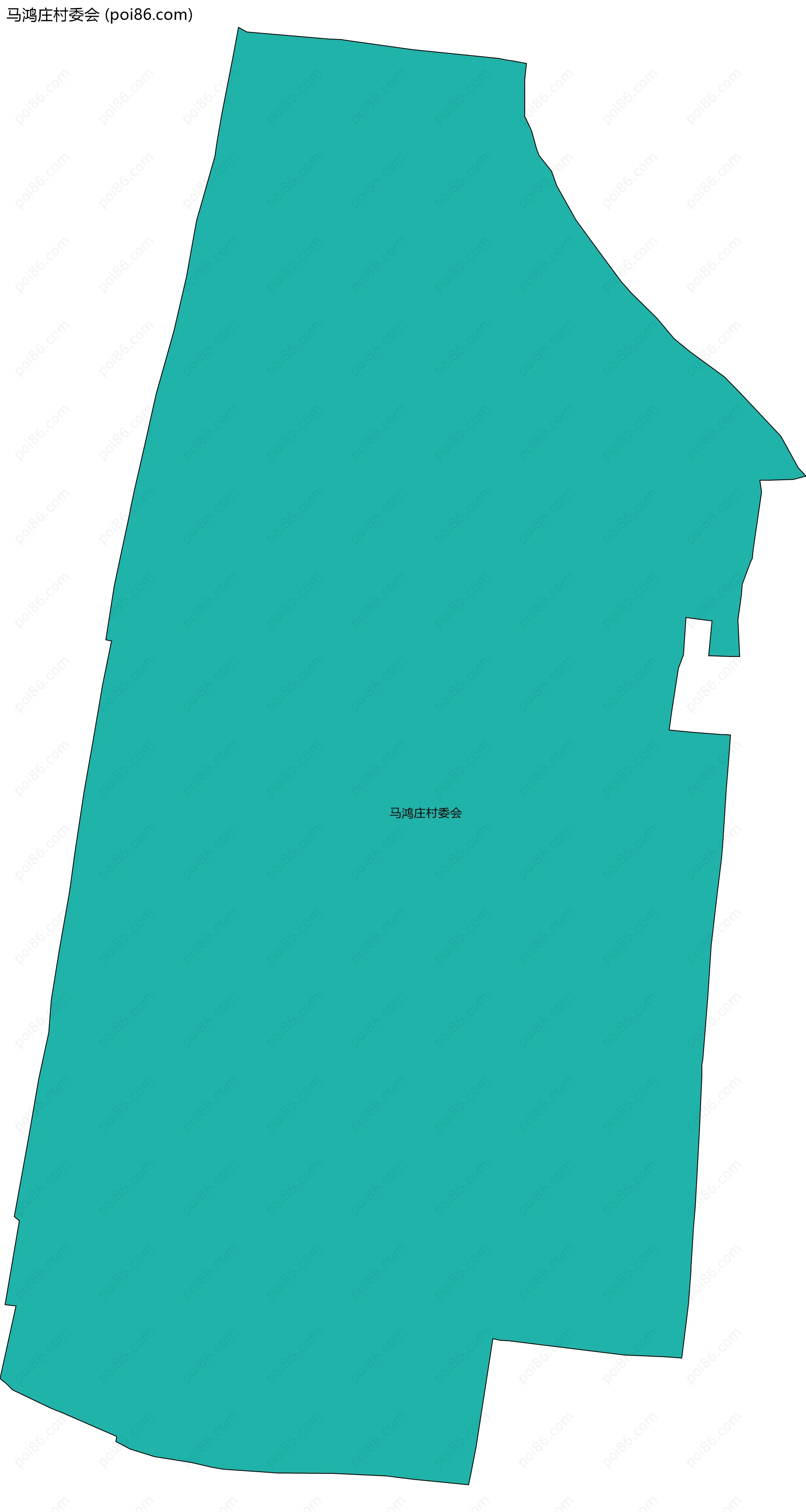 马鸿庄村委会边界地图