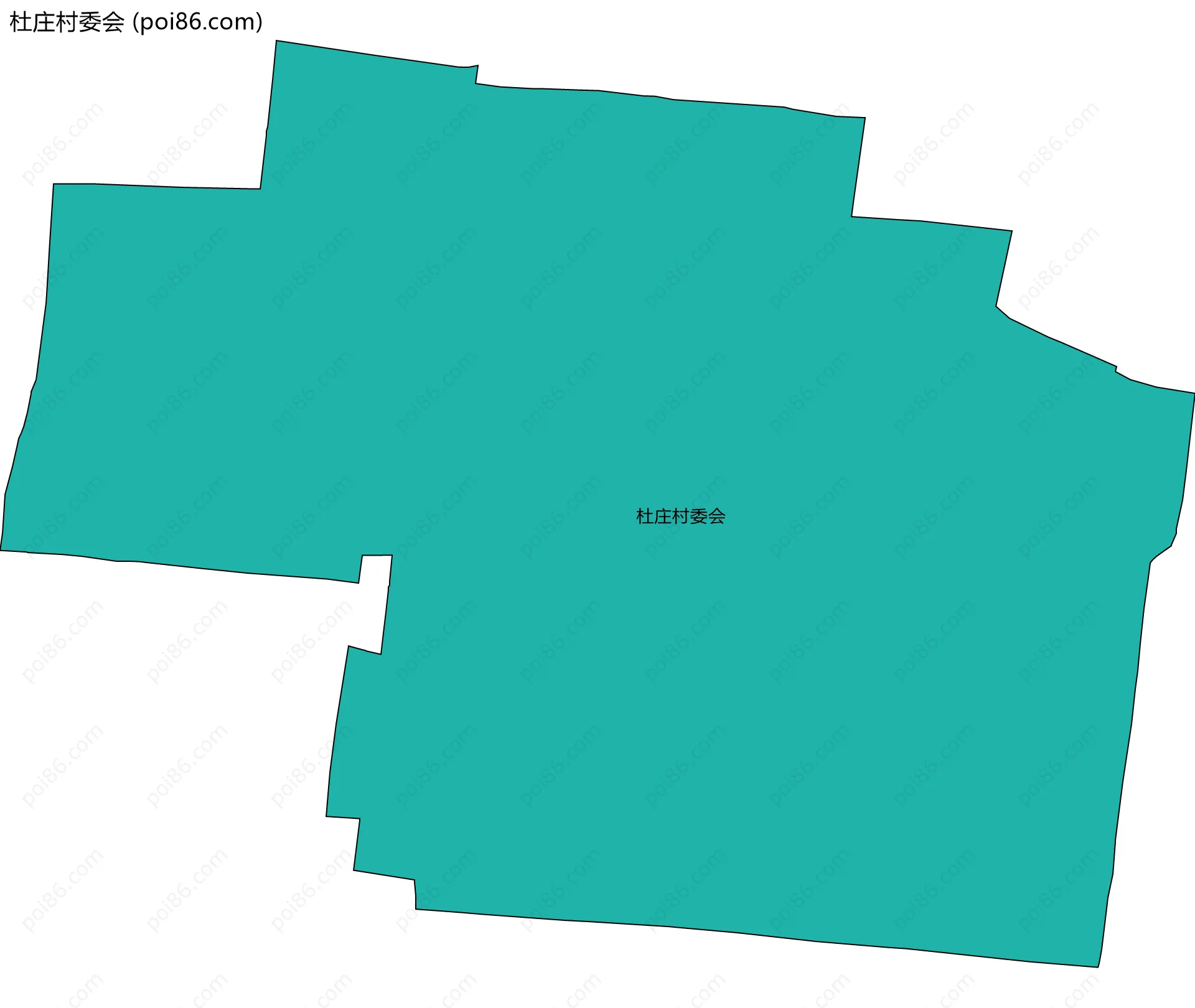 杜庄村委会边界地图