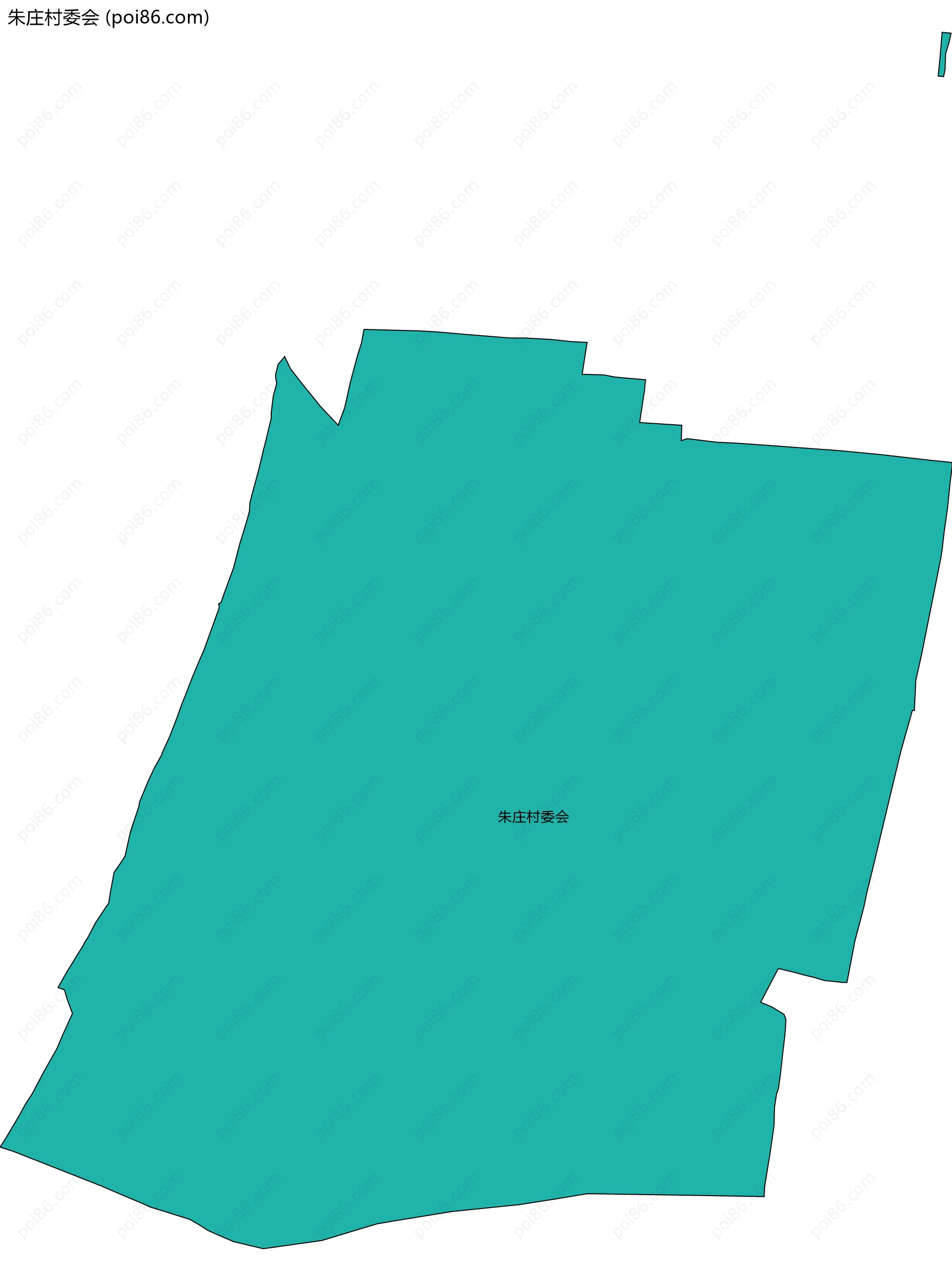 朱庄村委会边界地图
