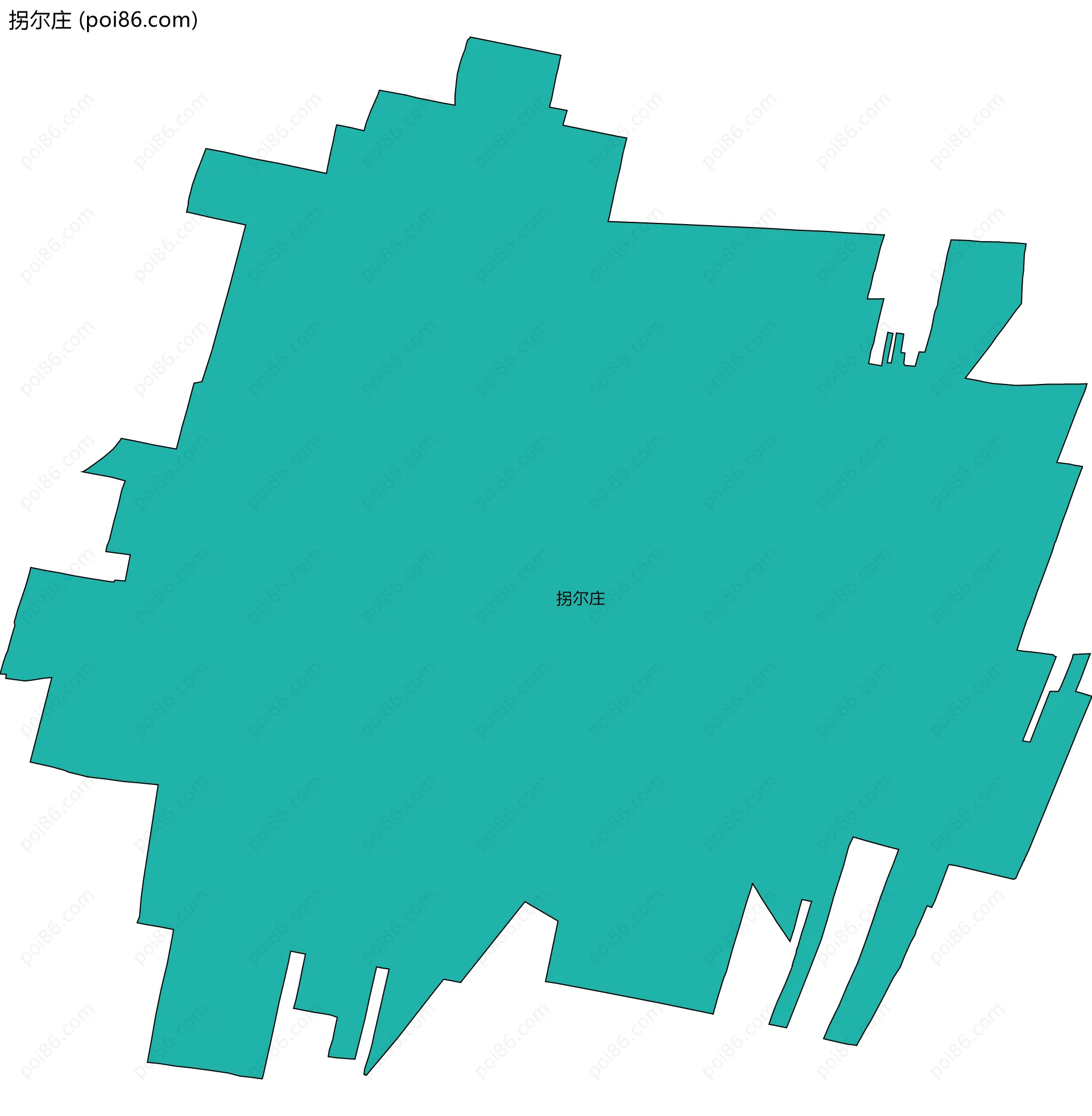 拐尔庄边界地图