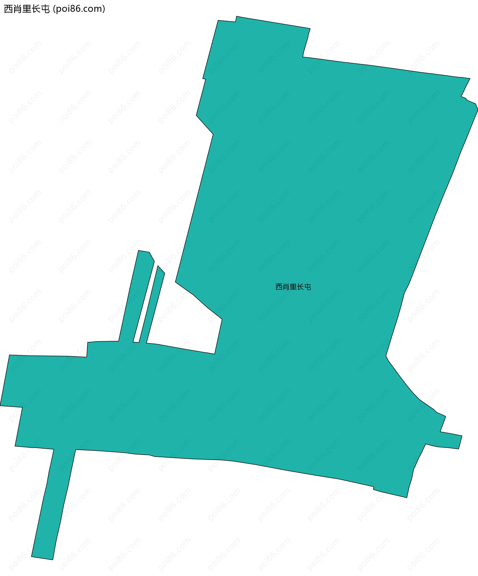 西肖里长屯边界地图