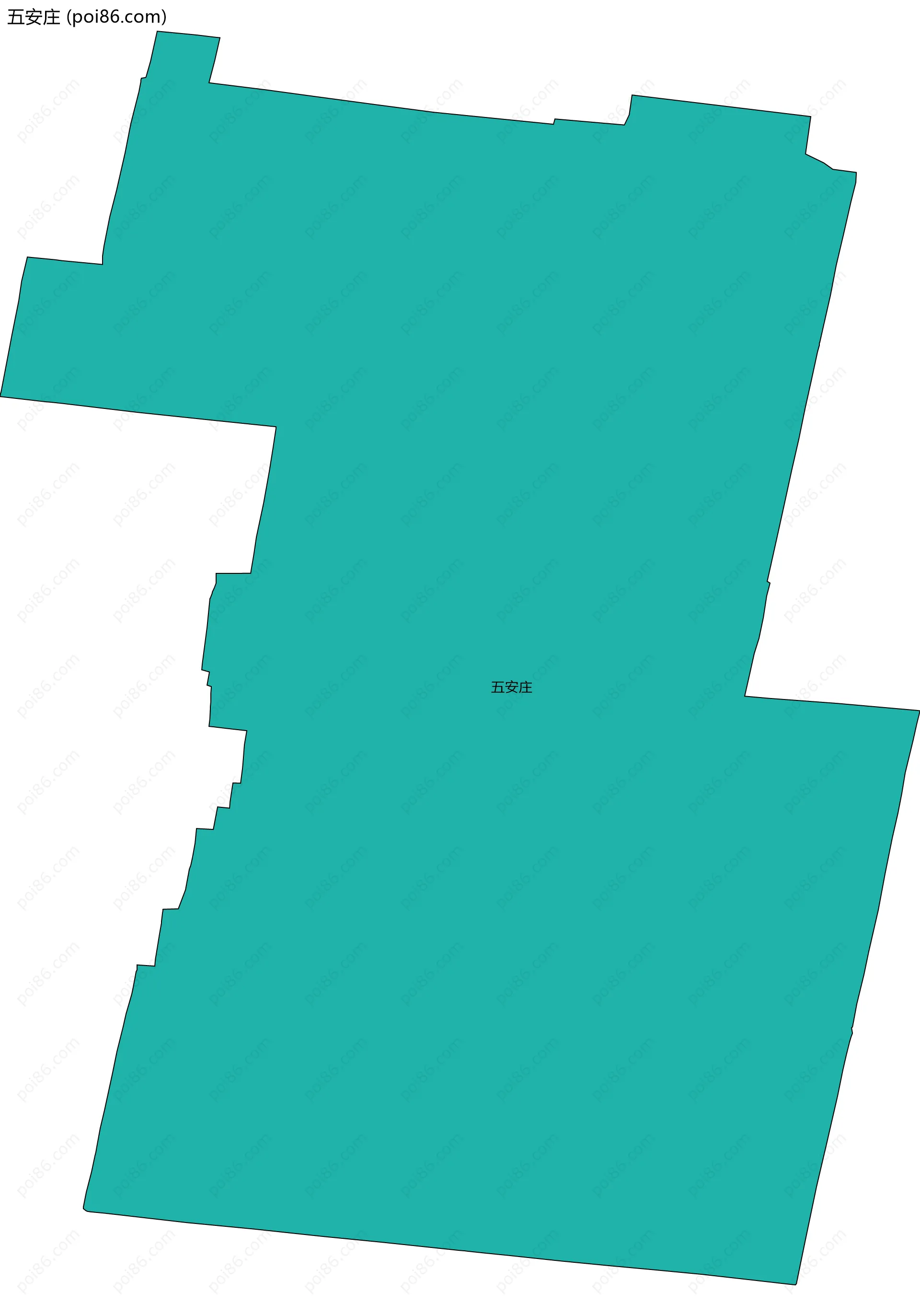 五安庄边界地图