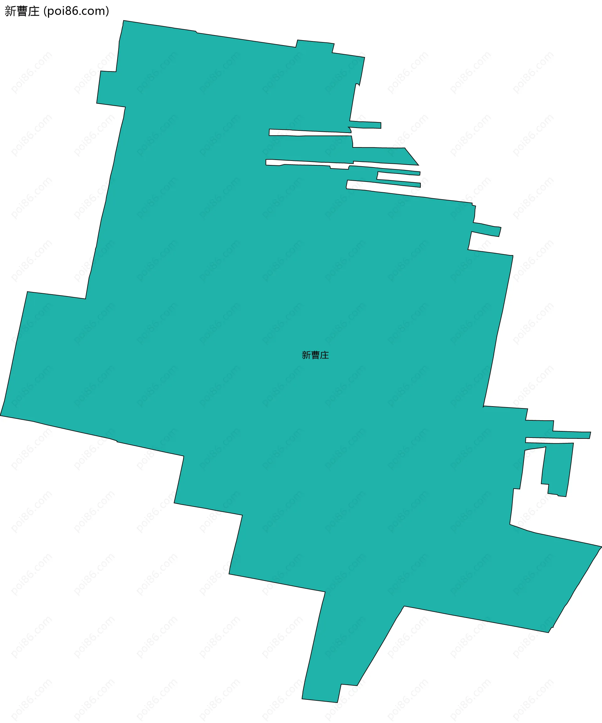 新曹庄边界地图