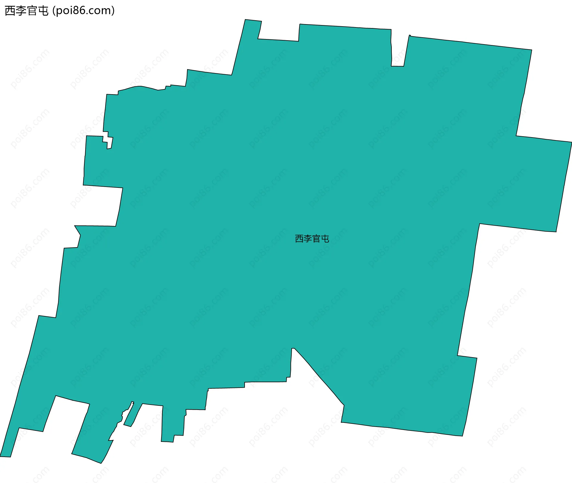 西李官屯边界地图