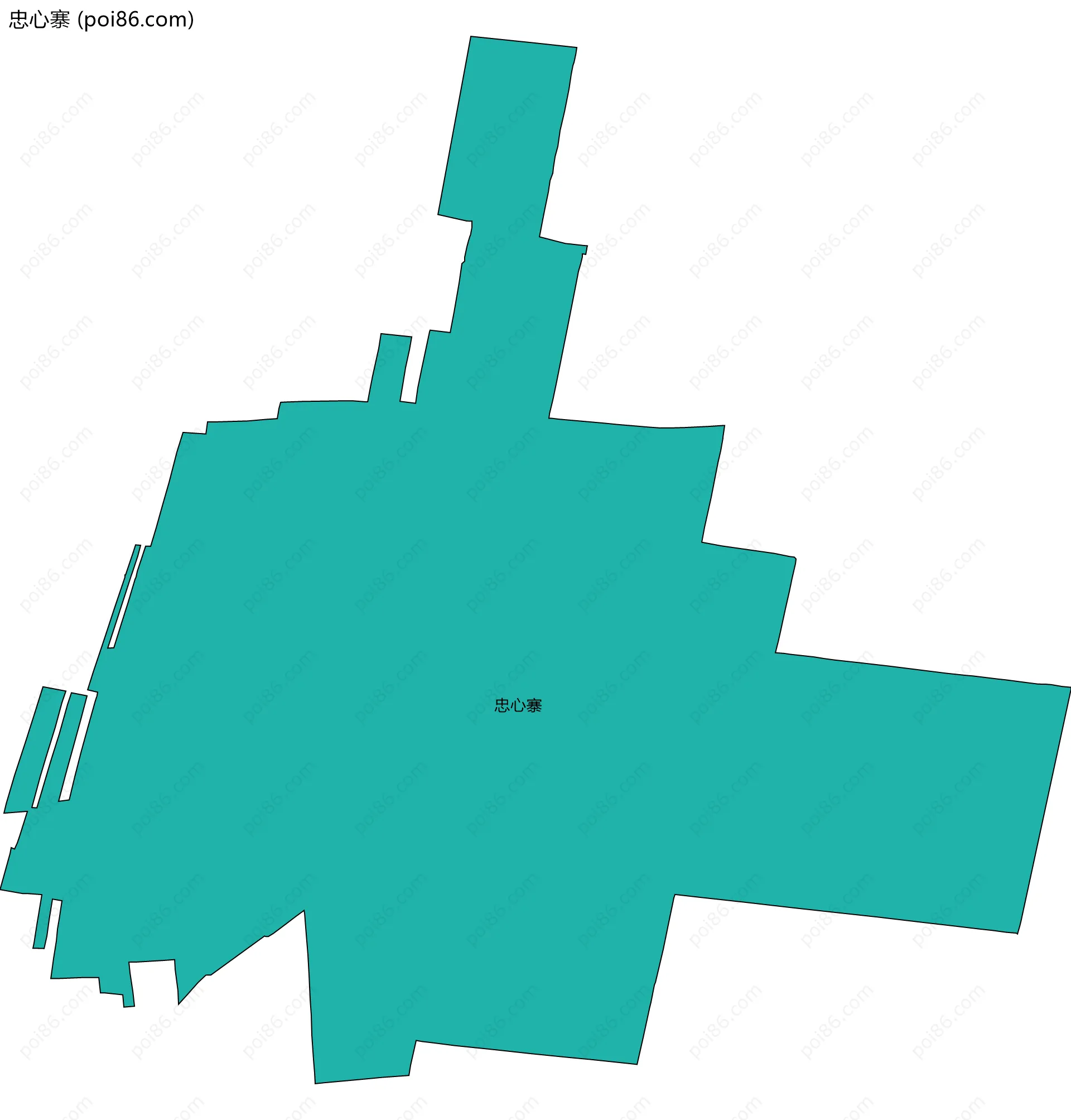 忠心寨边界地图