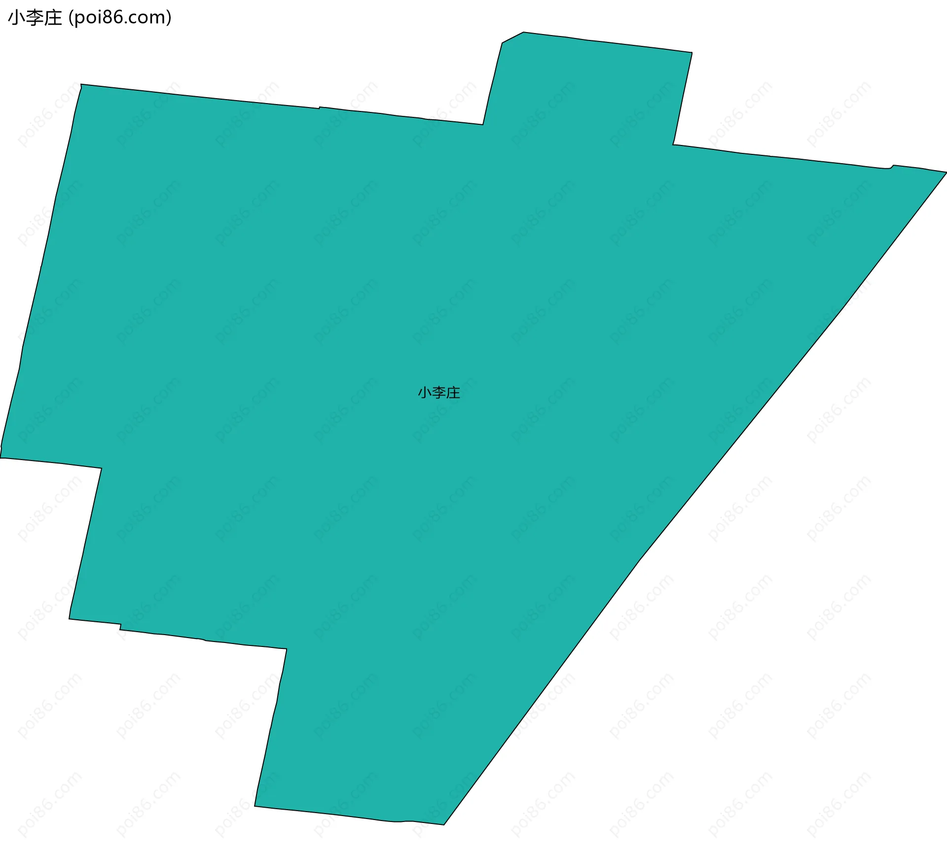 小李庄边界地图