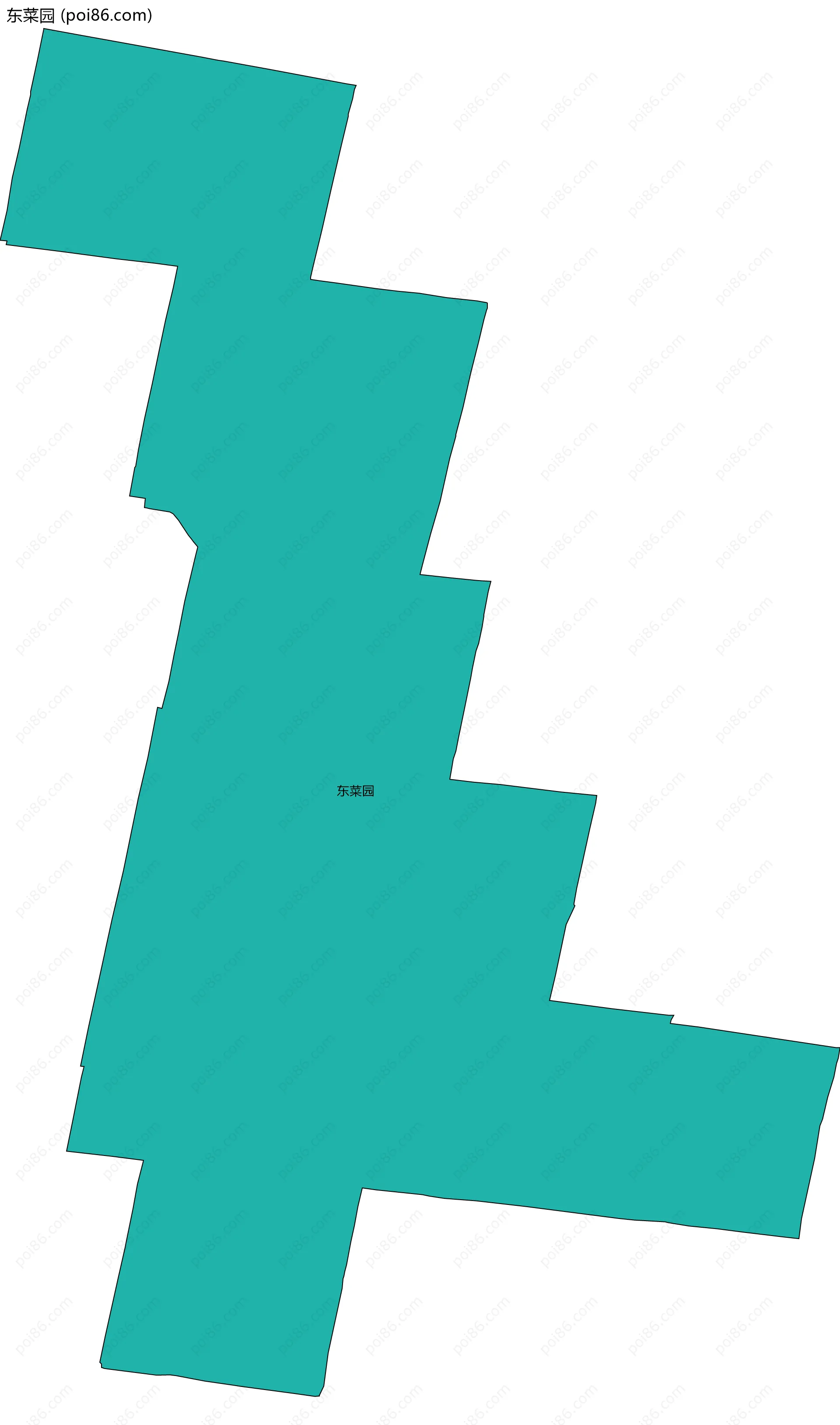 东菜园边界地图