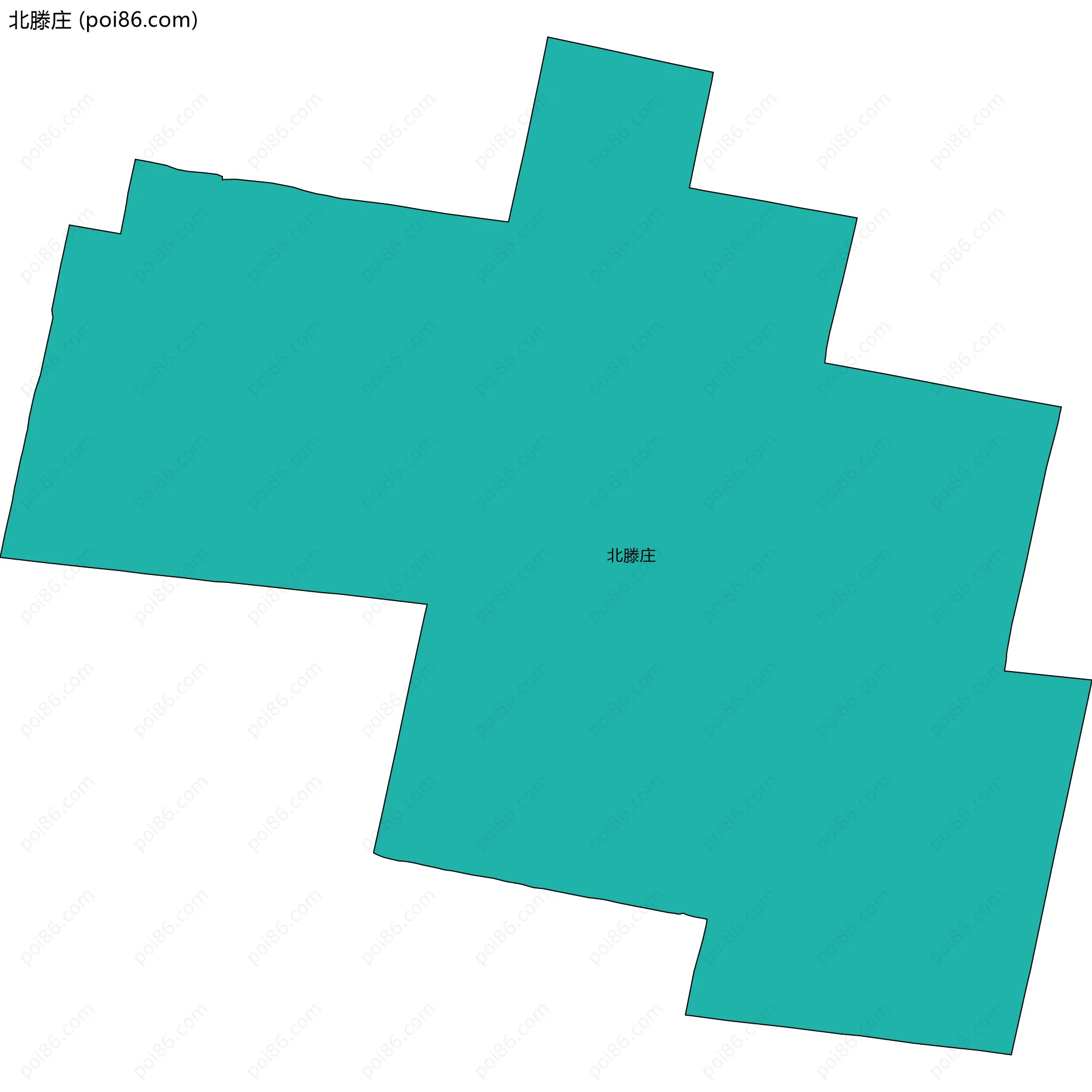 北滕庄边界地图