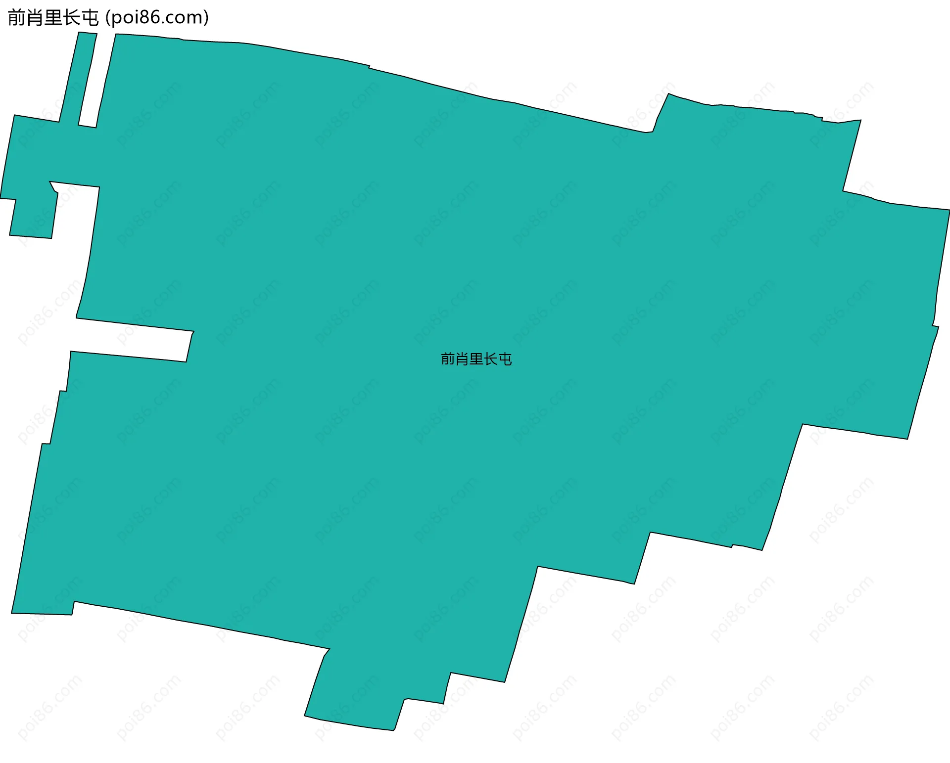 前肖里长屯边界地图