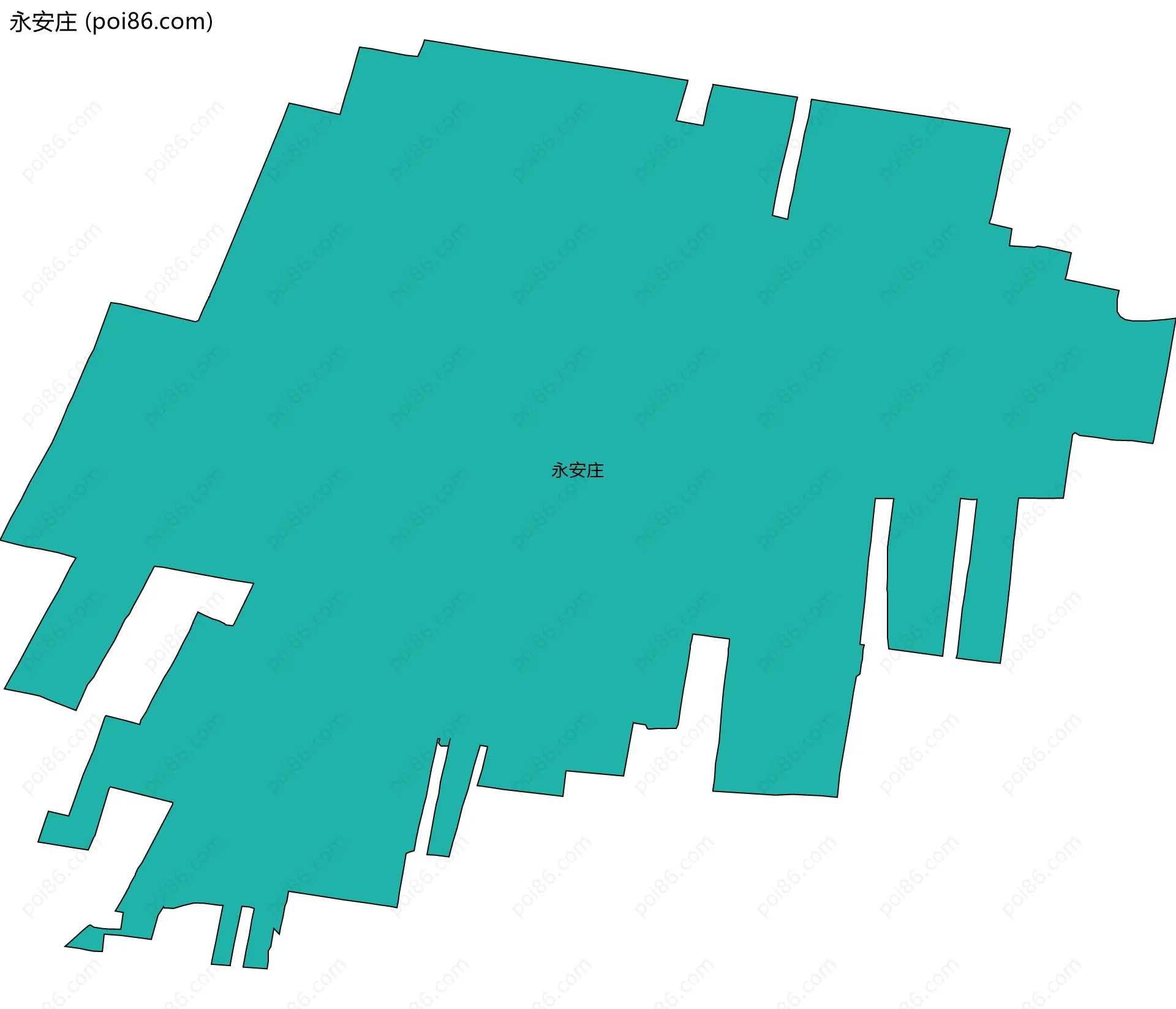 永安庄边界地图