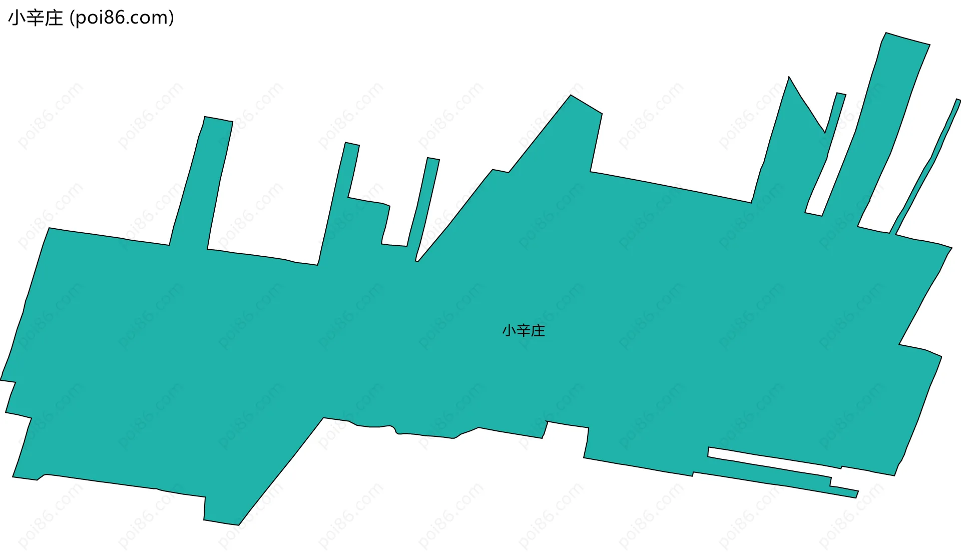 小辛庄边界地图