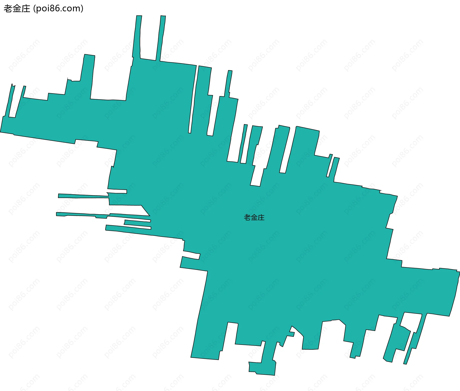 老金庄边界地图