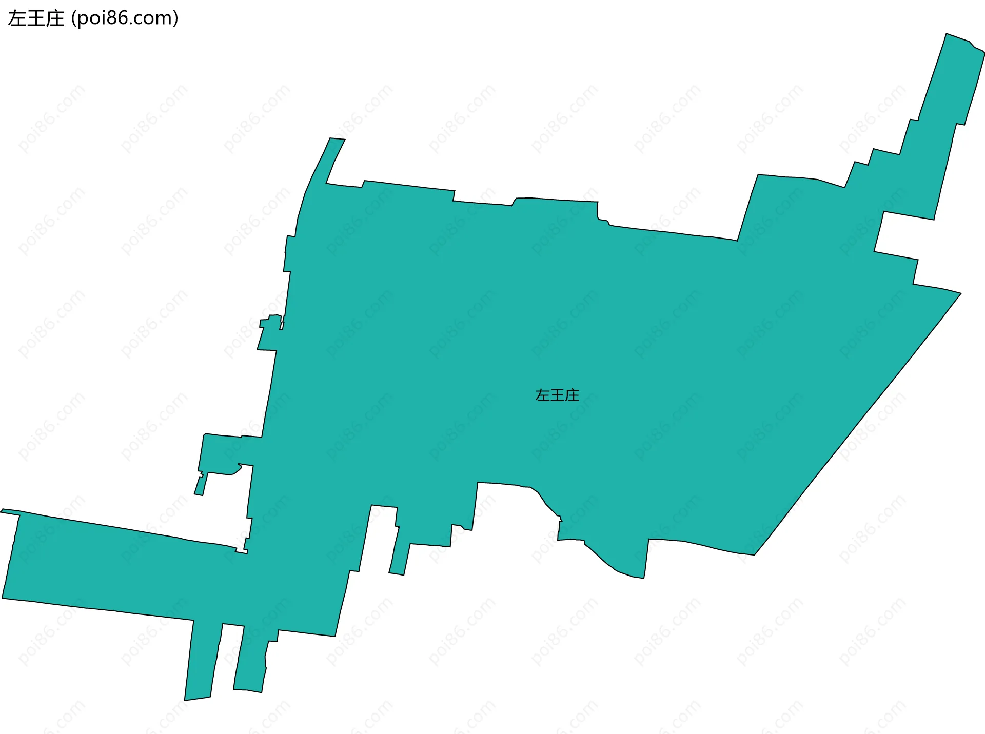 左王庄边界地图