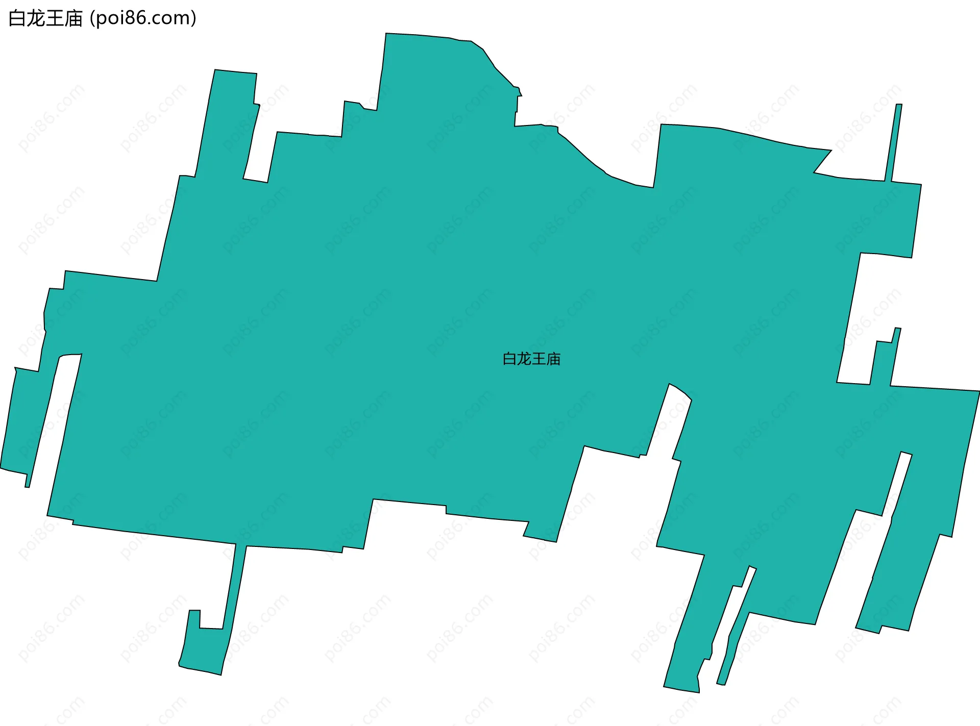 白龙王庙边界地图
