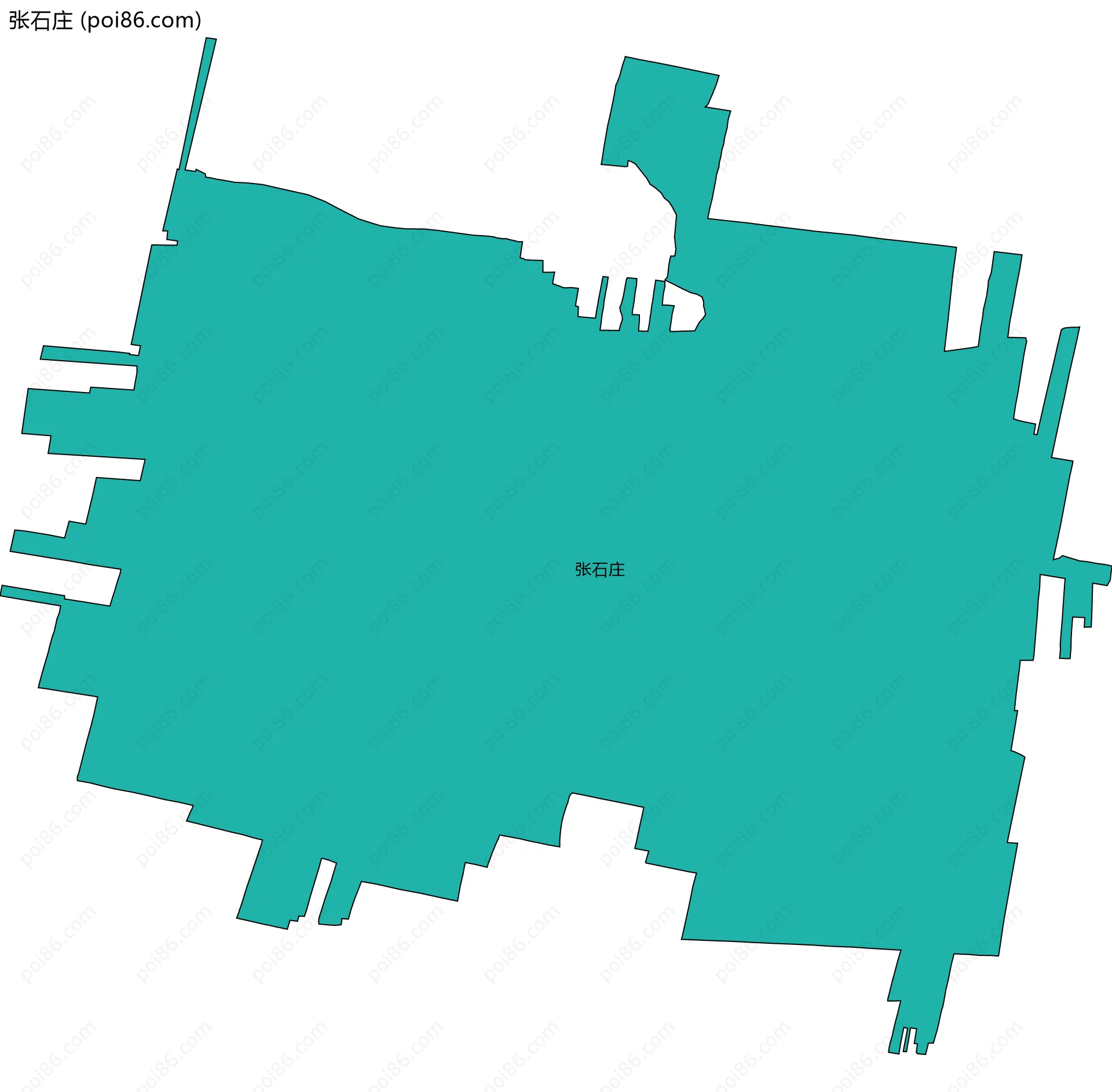 张石庄边界地图