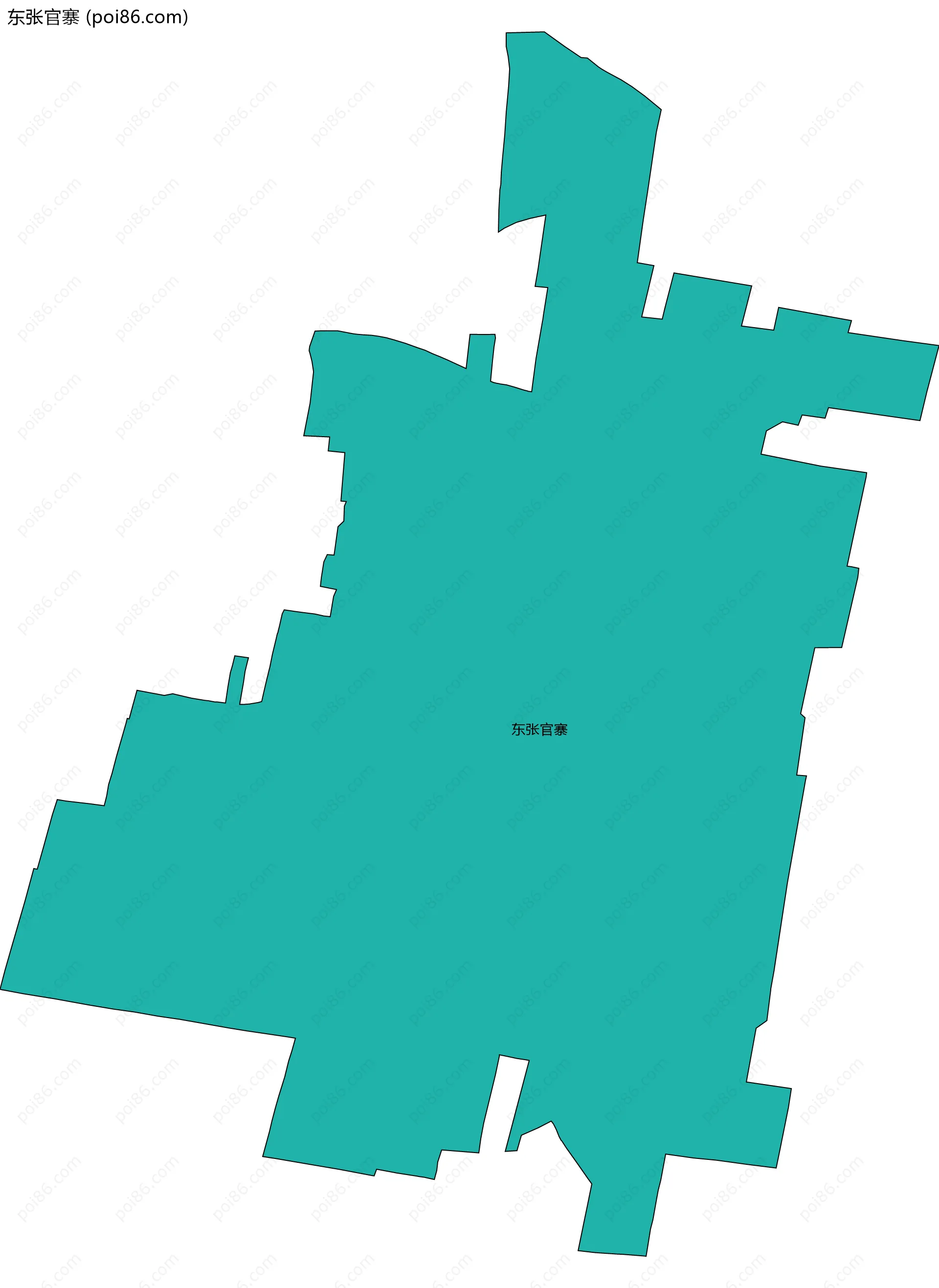 东张官寨边界地图