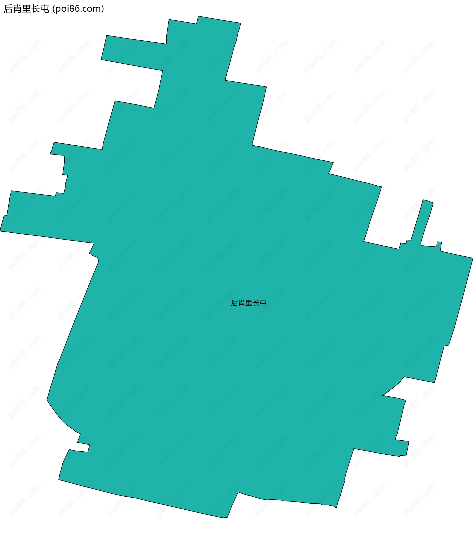 后肖里长屯边界地图