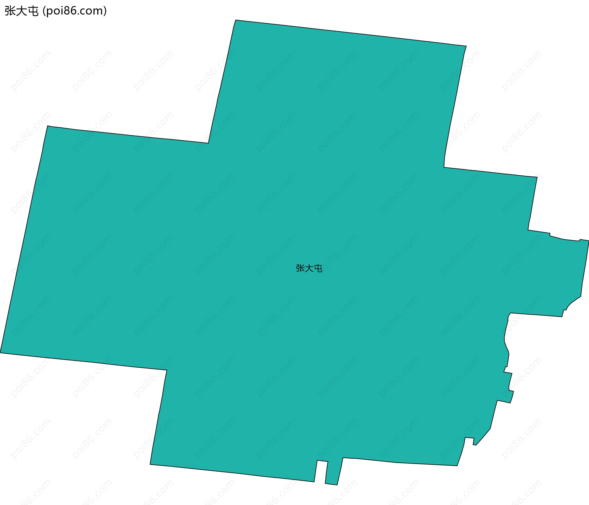 张大屯边界地图