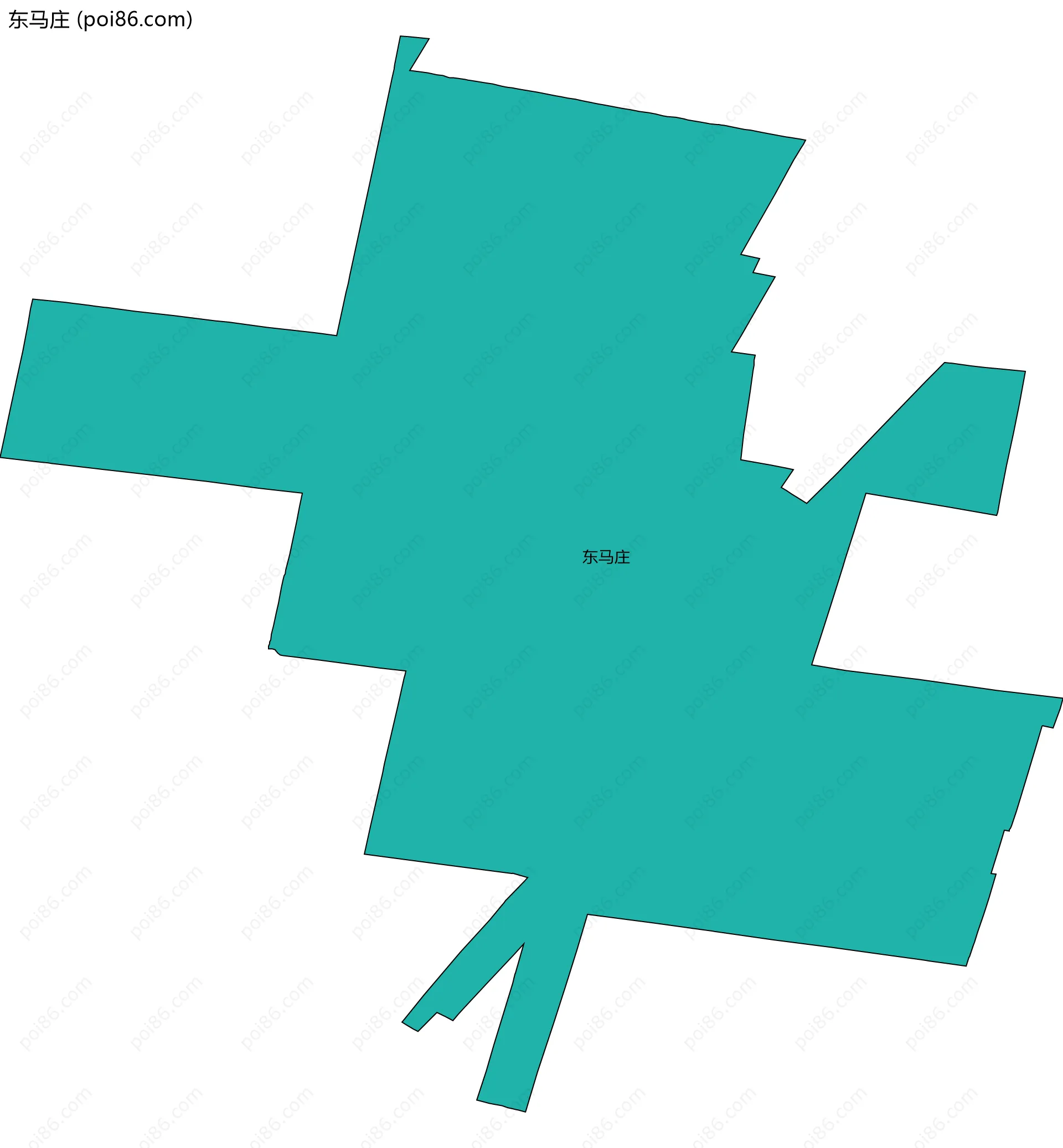 东马庄边界地图