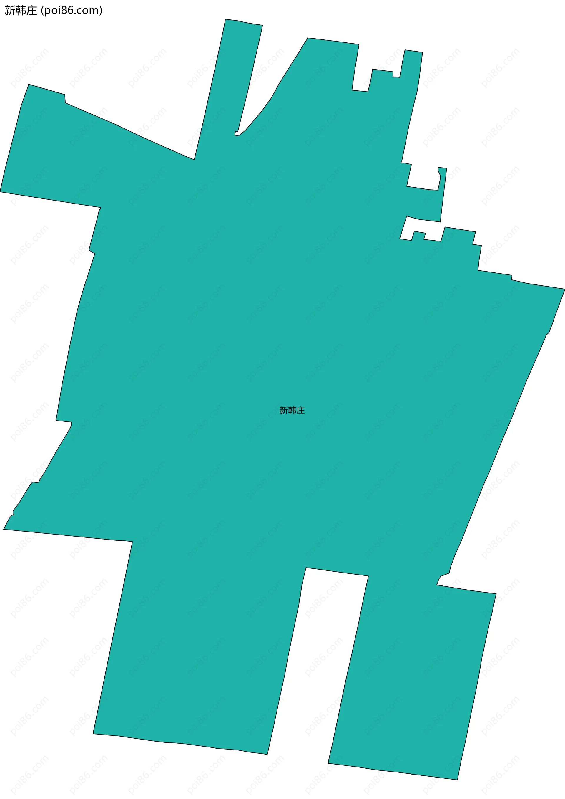 新韩庄边界地图