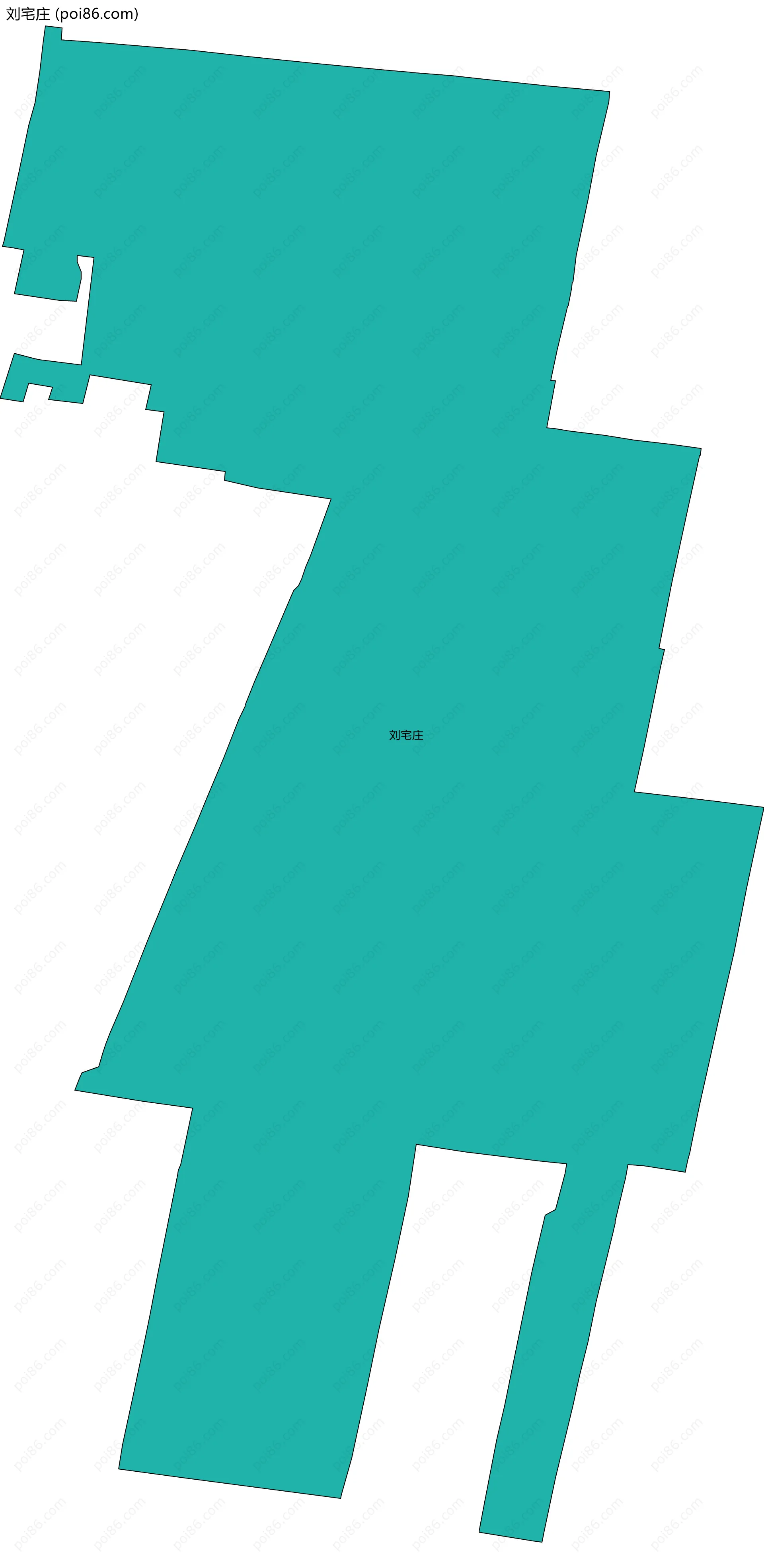 刘宅庄边界地图