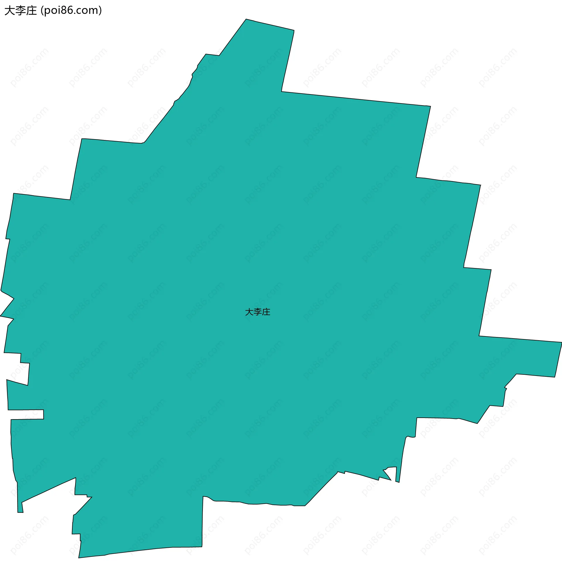 大李庄边界地图