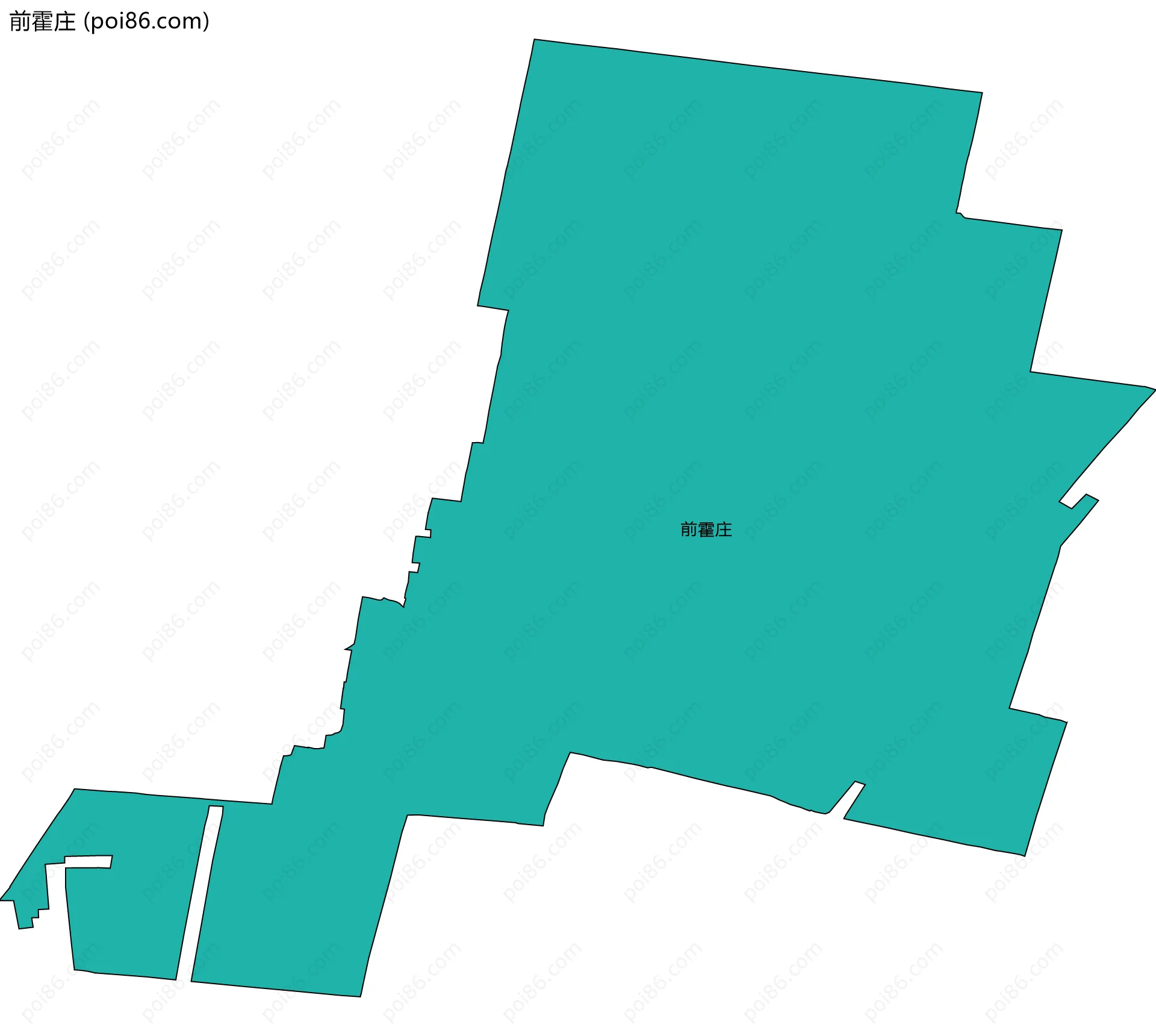 前霍庄边界地图