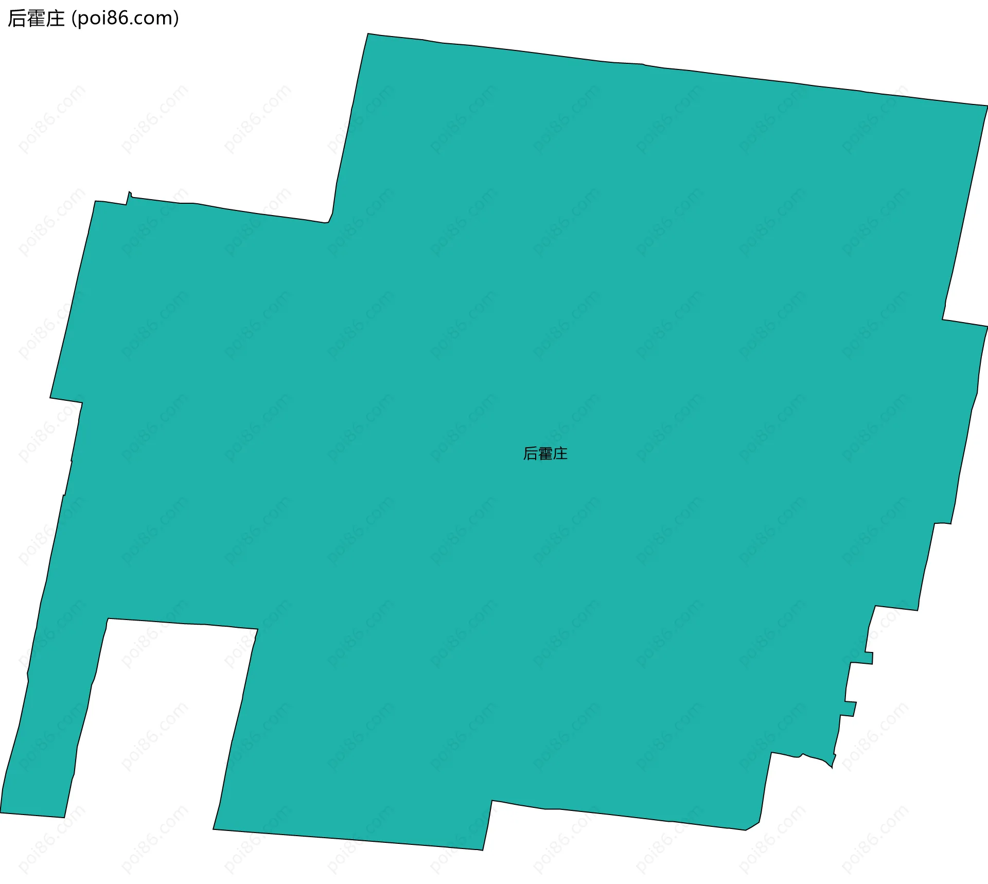 后霍庄边界地图