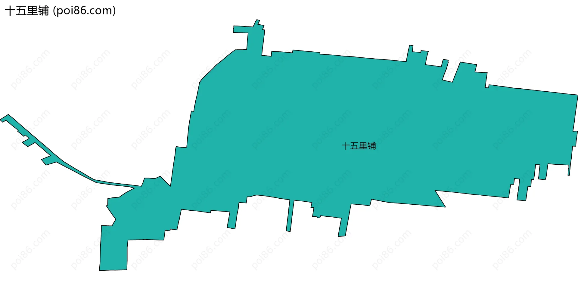 十五里铺边界地图