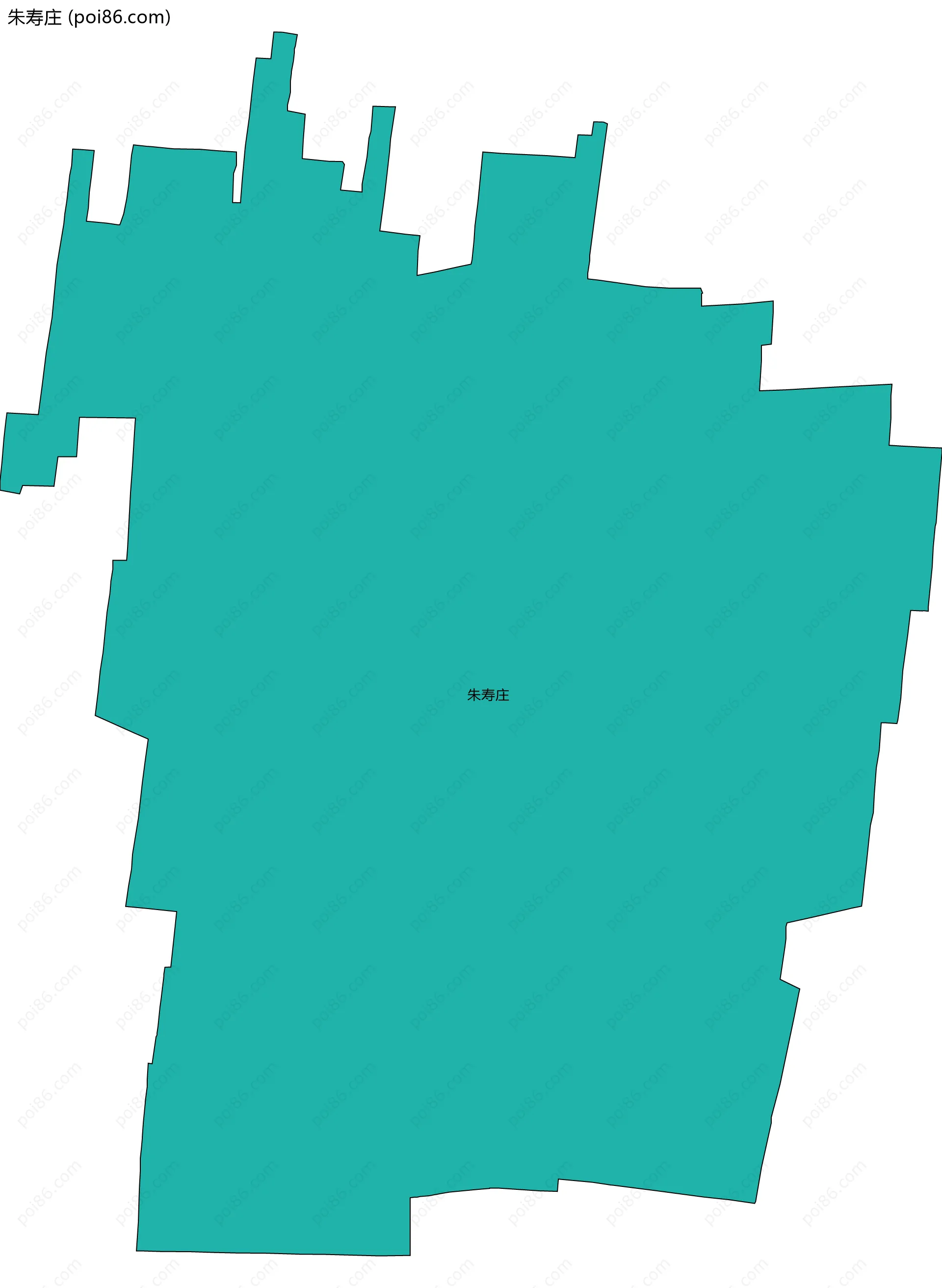 朱寿庄边界地图