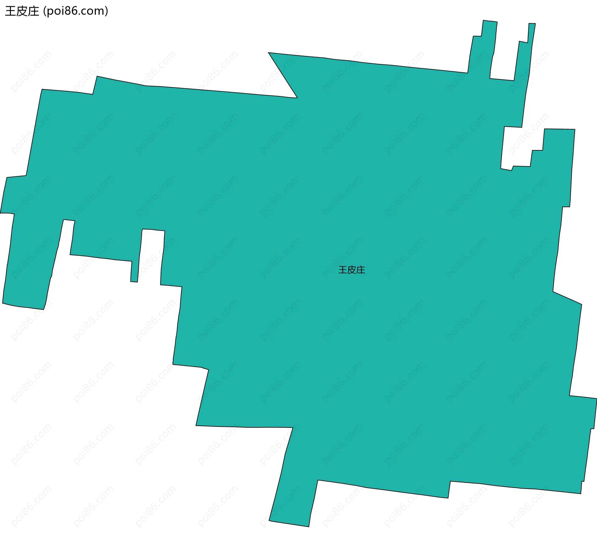 王皮庄边界地图