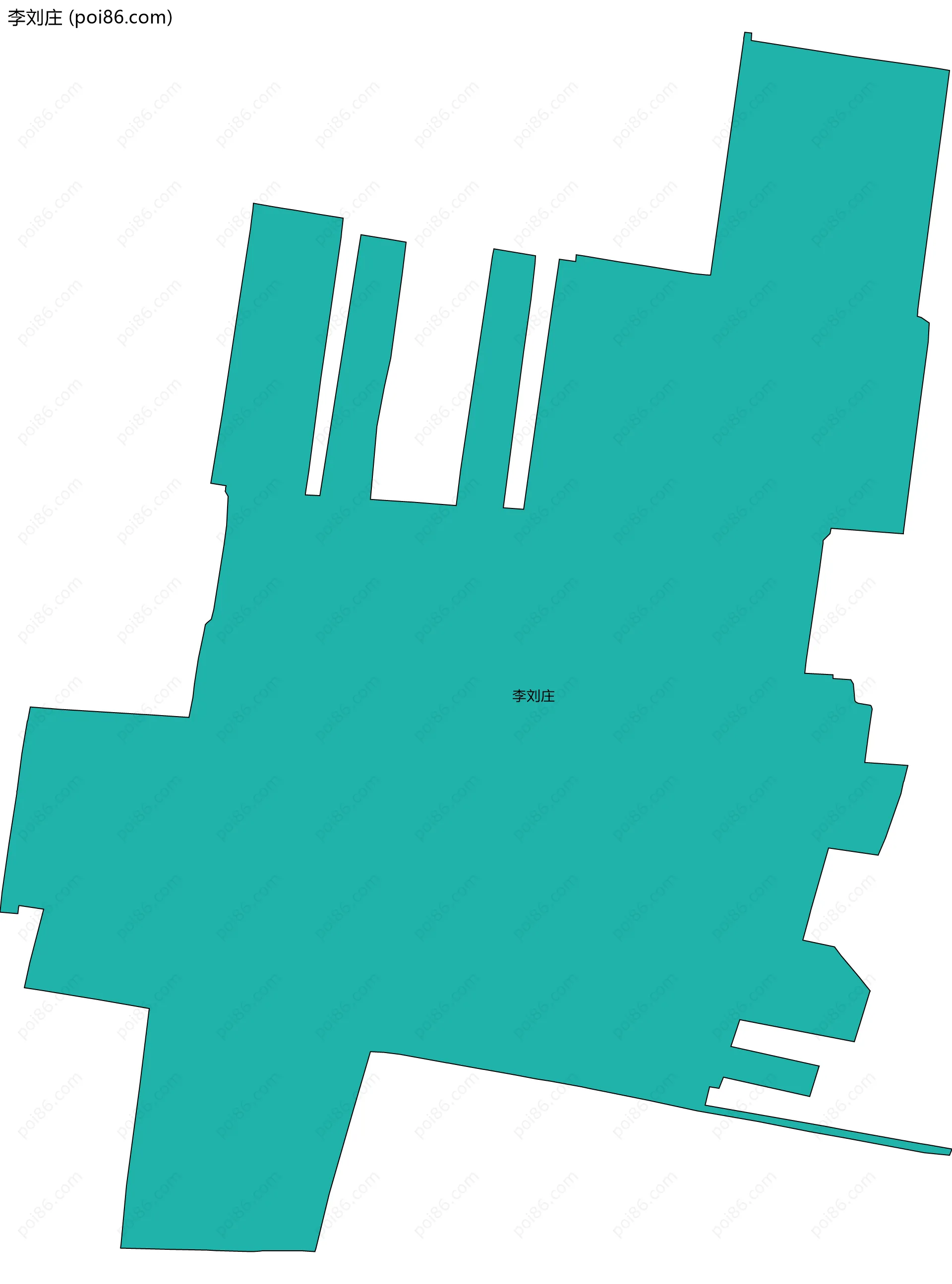 李刘庄边界地图