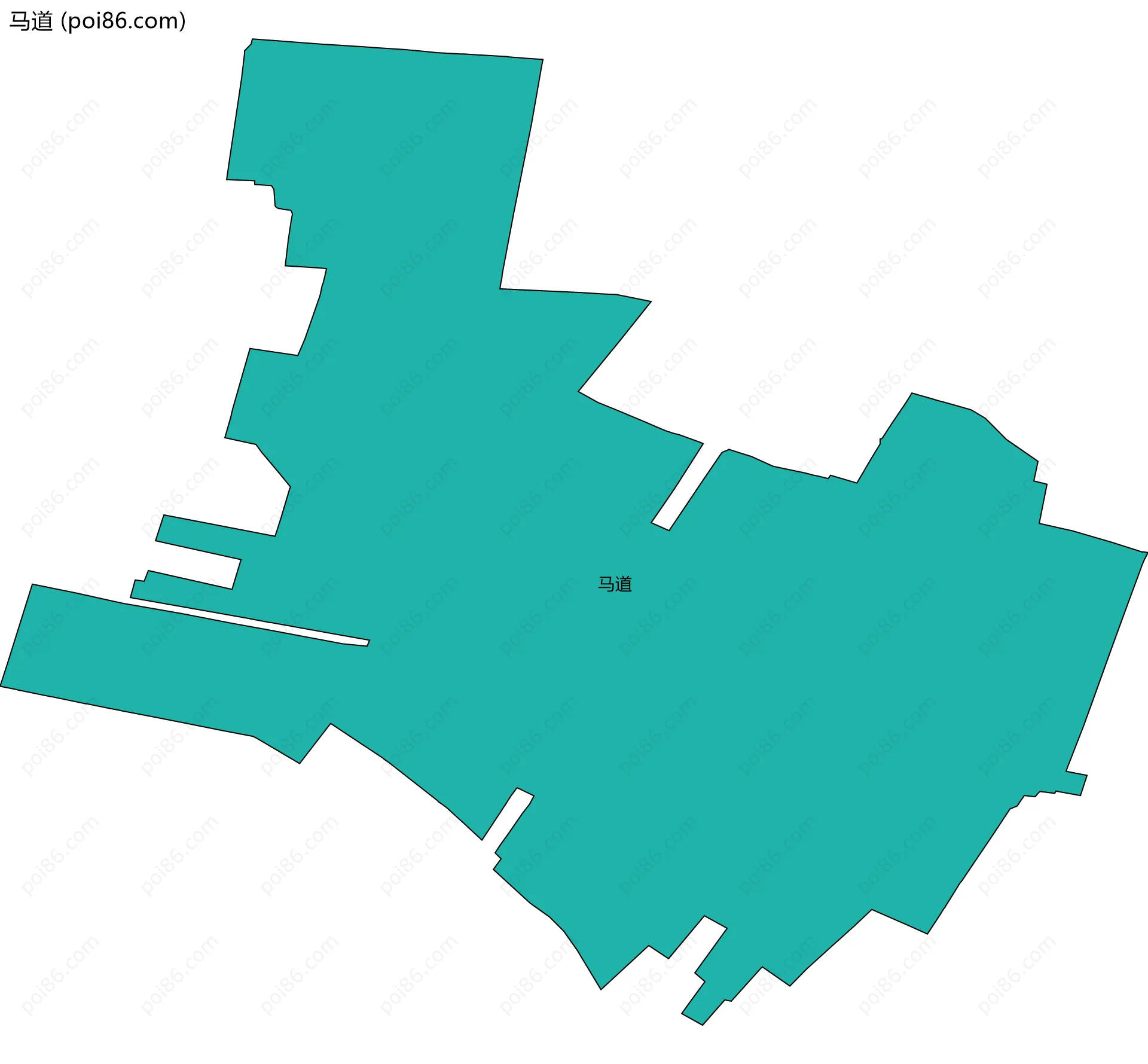 马道边界地图